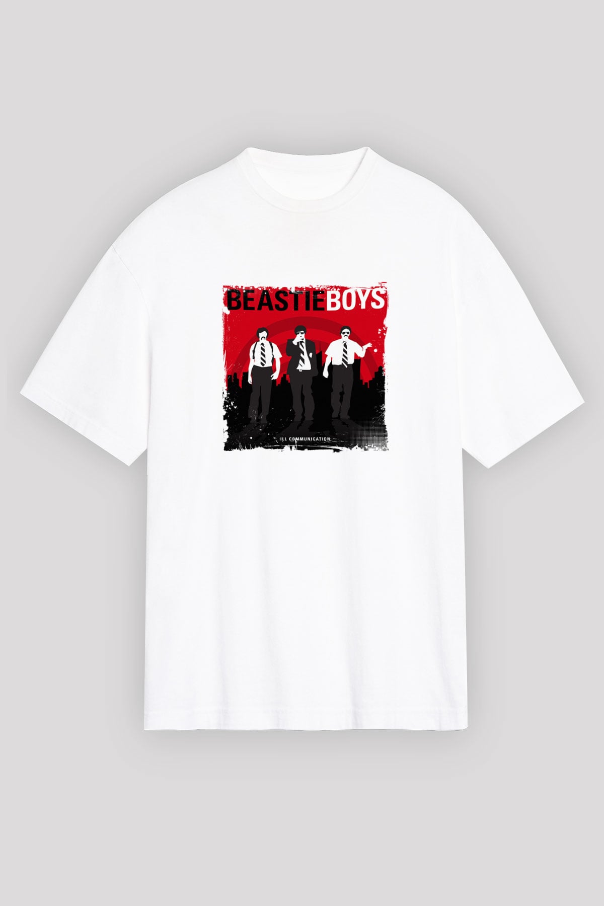 Beastie Boys Baskılı Unisex Beyaz Tişört