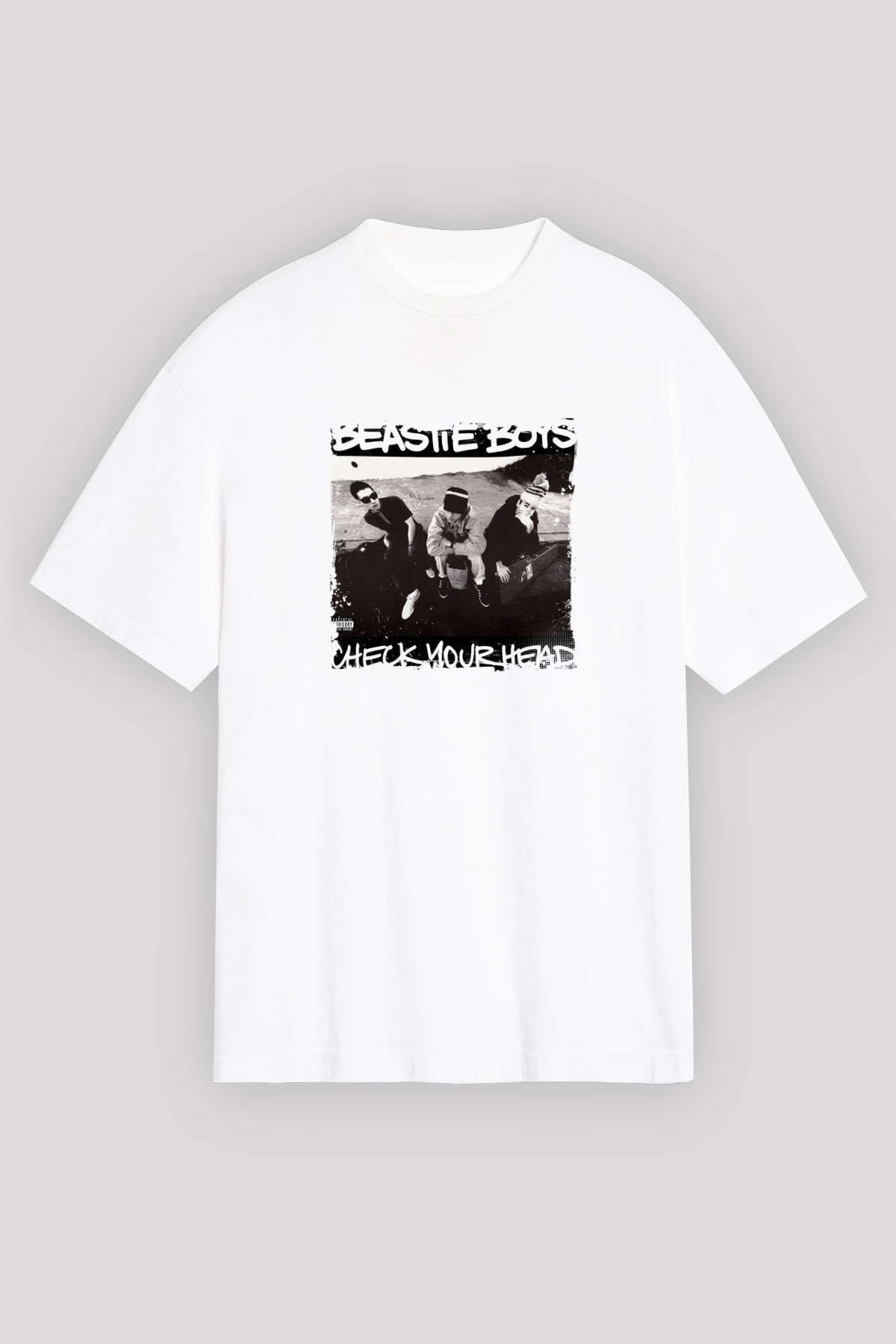 Beastie Boys Baskılı Unisex Beyaz Tişört