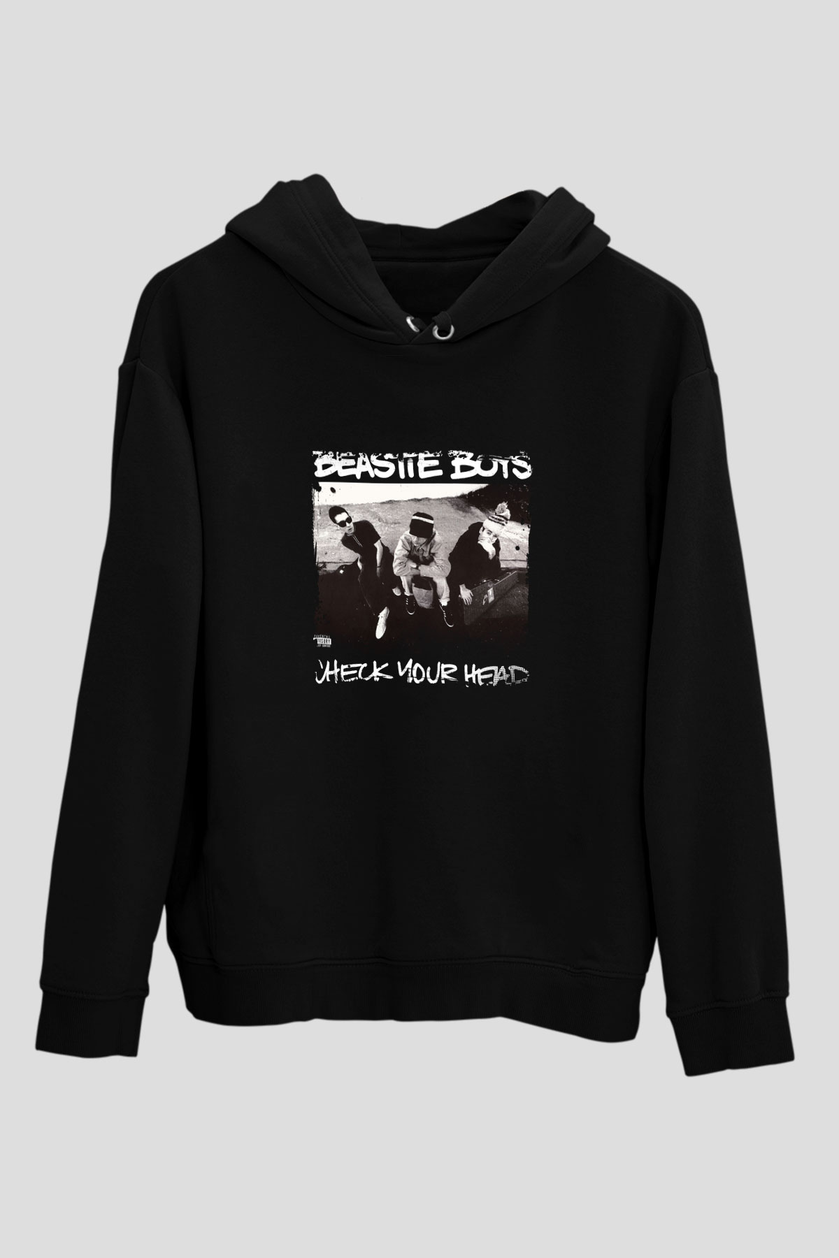 Beastie Boys Baskılı Unisex Siyah Hoodie