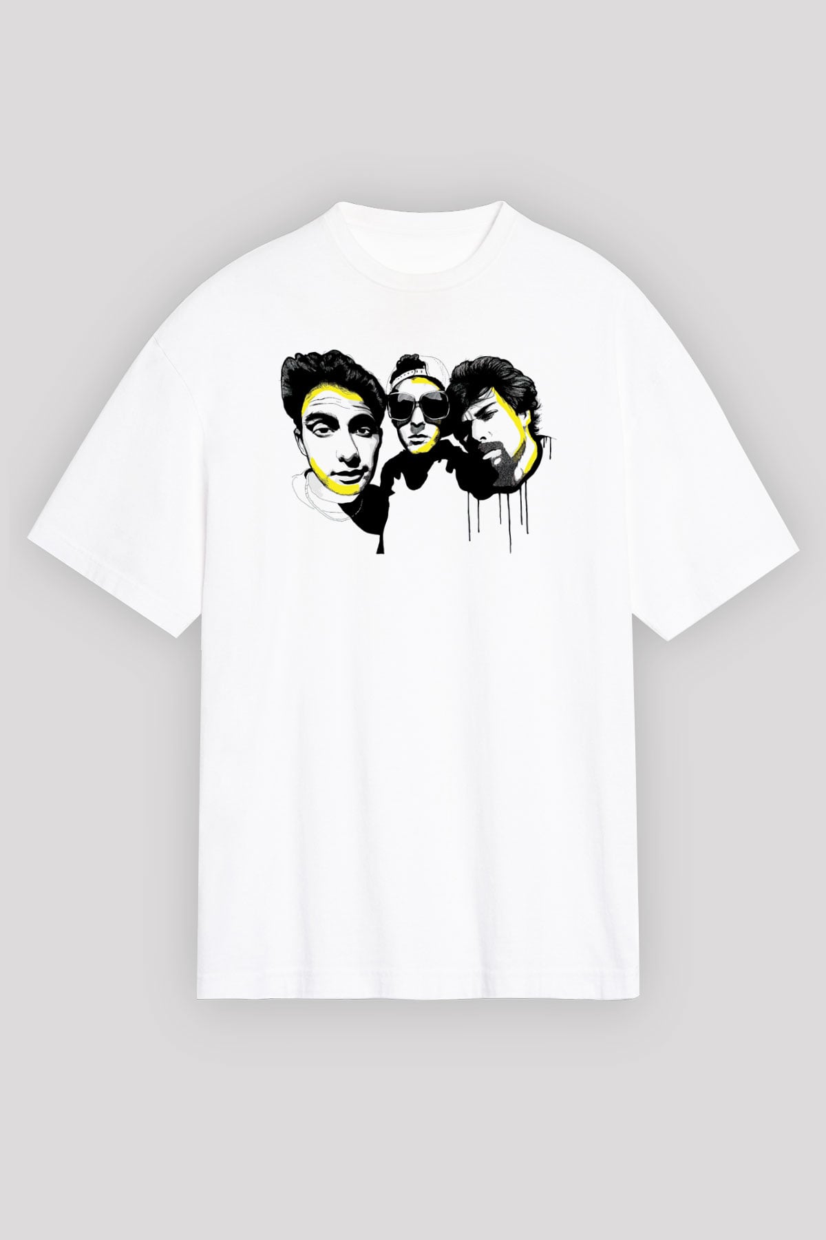 Beastie Boys Beyaz Unisex Oversize Tişört T-Shirt