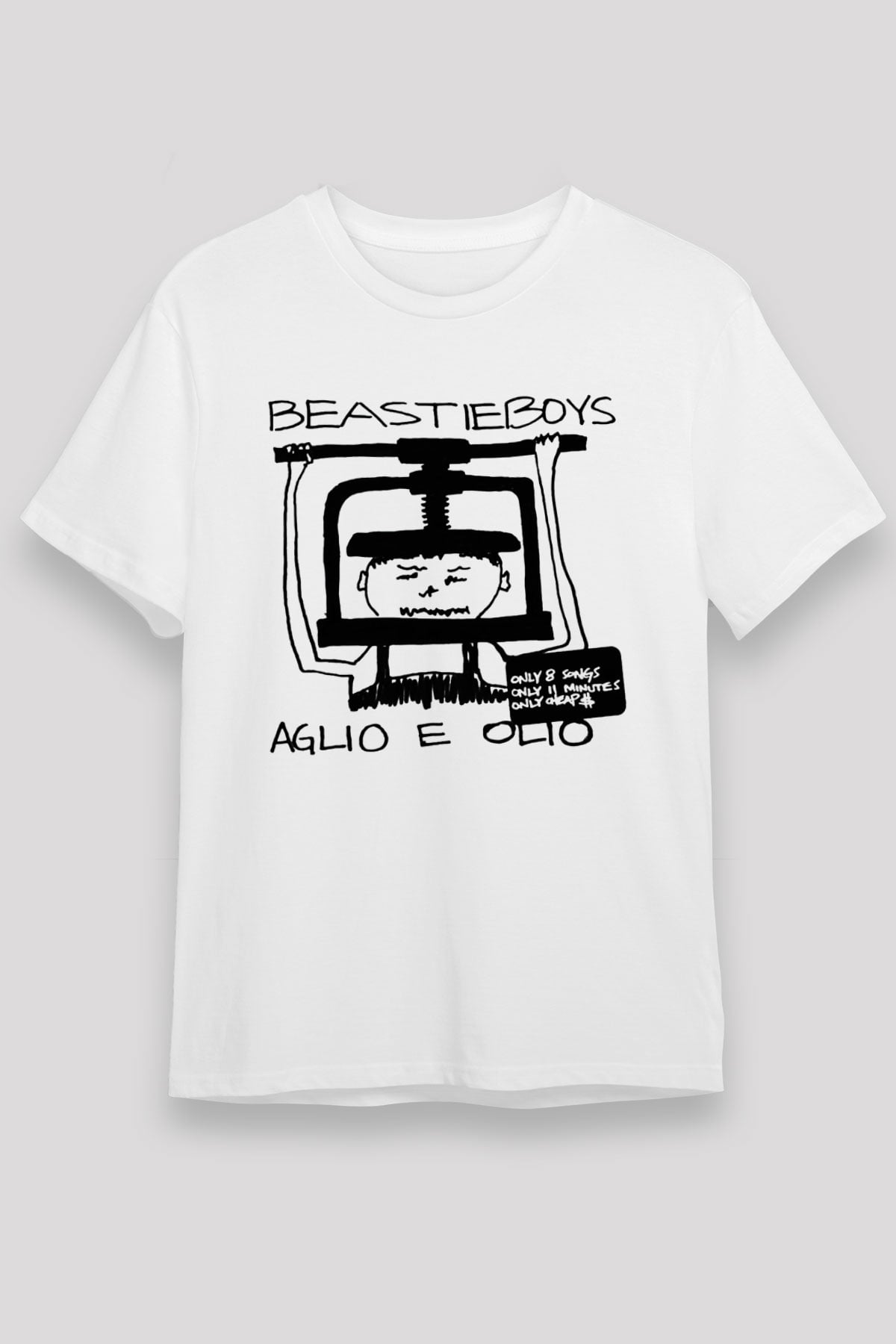 Beastie Boys Beyaz Unisex Tişört T-Shirt - TişörtFabrikası