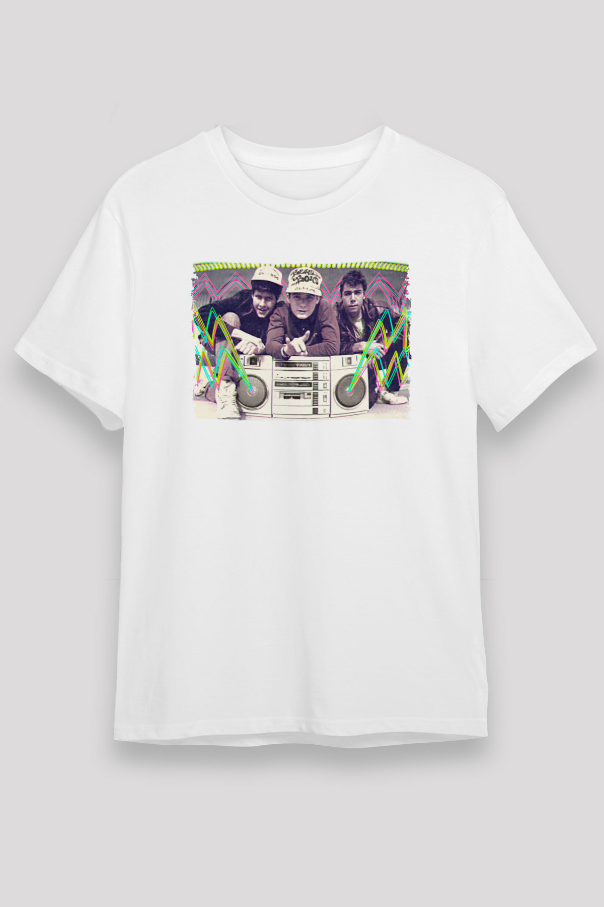 Beastie Boys Beyaz Unisex Tişört T-Shirt - TişörtFabrikası
