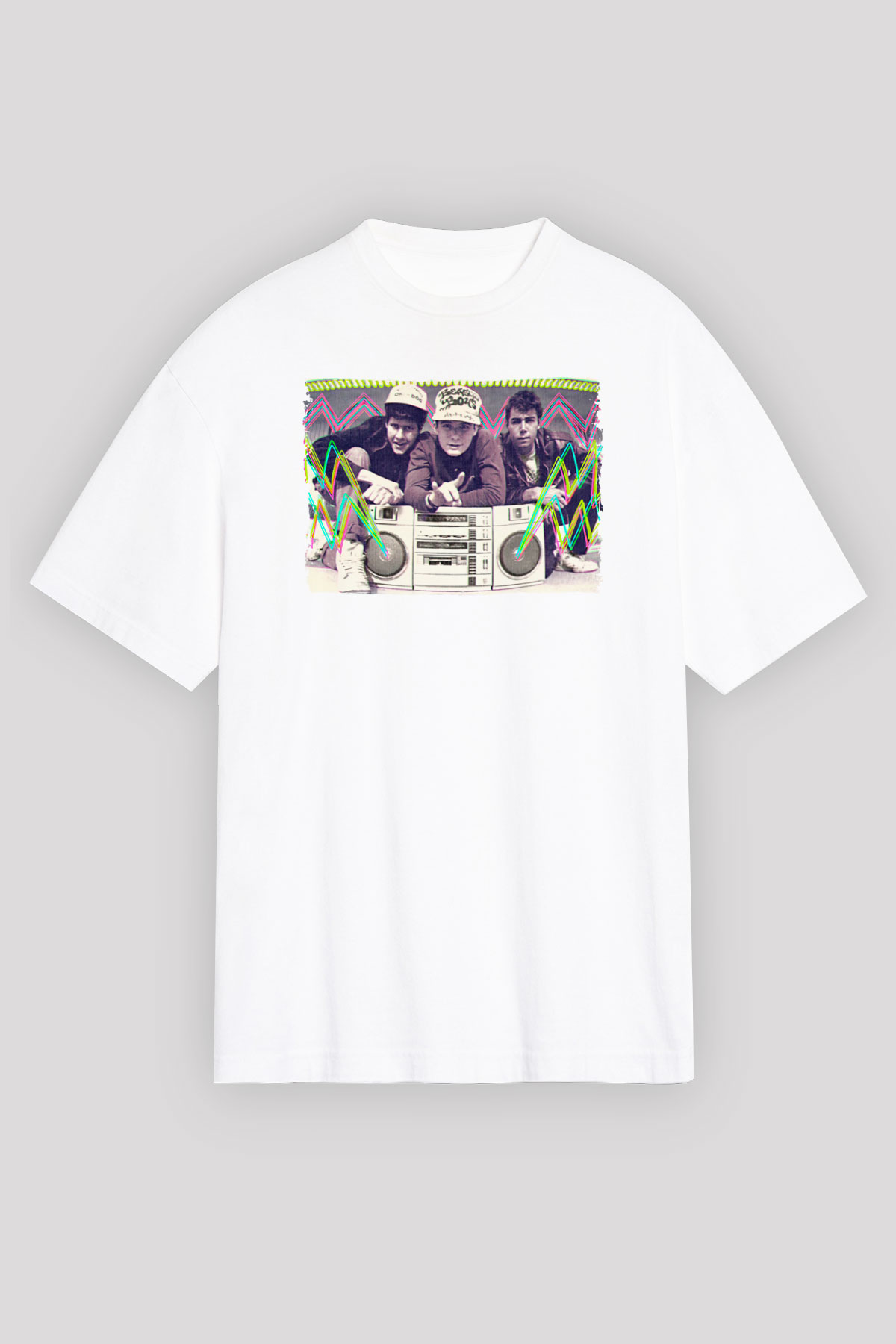 Beastie Boys Beyaz Unisex Tişört T-Shirt - TişörtFabrikası