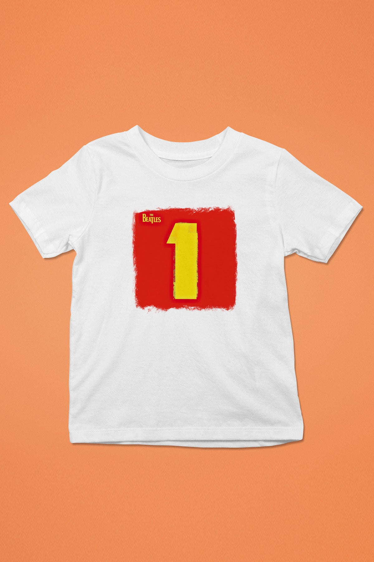Beatles Baskılı Unisex Beyaz Çocuk Tişört