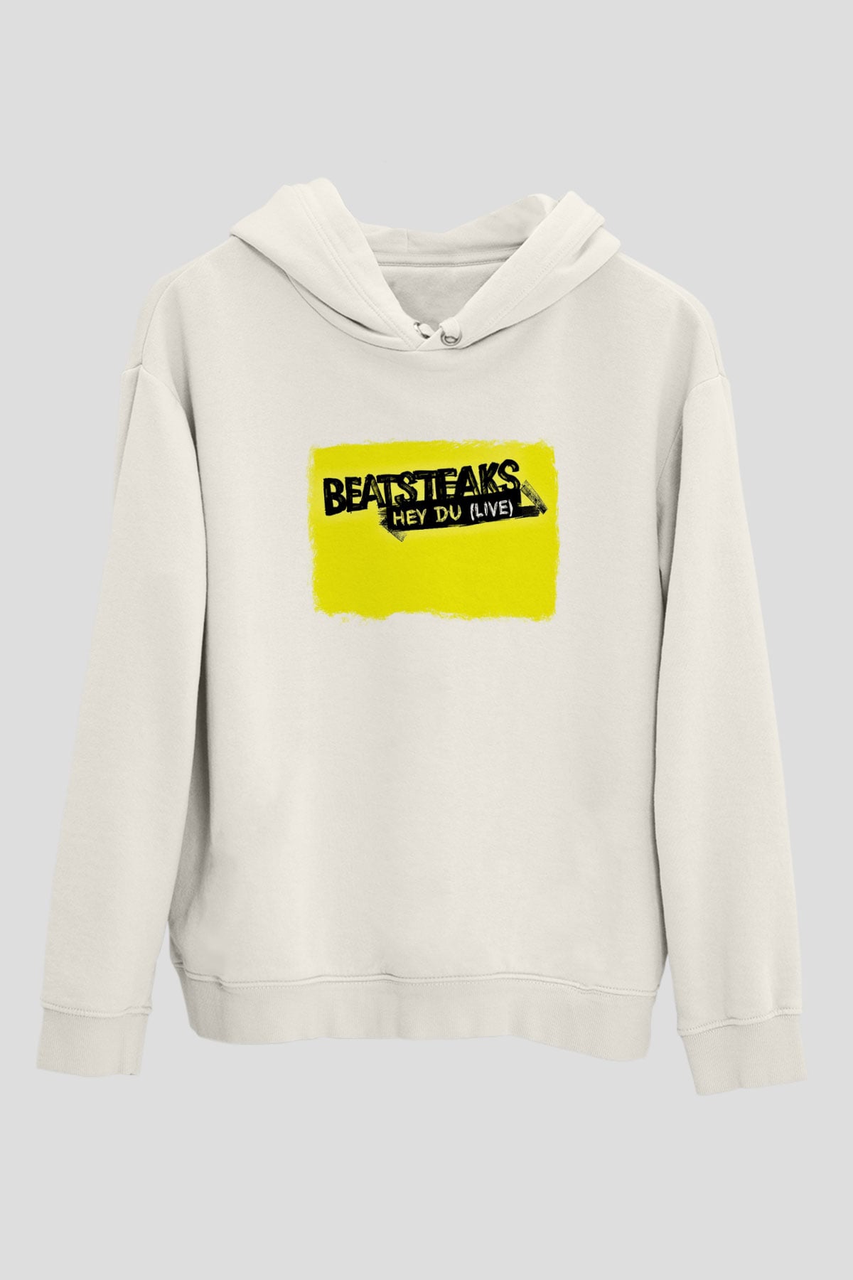 Beatsteaks Baskılı Unisex Beyaz Hoodie