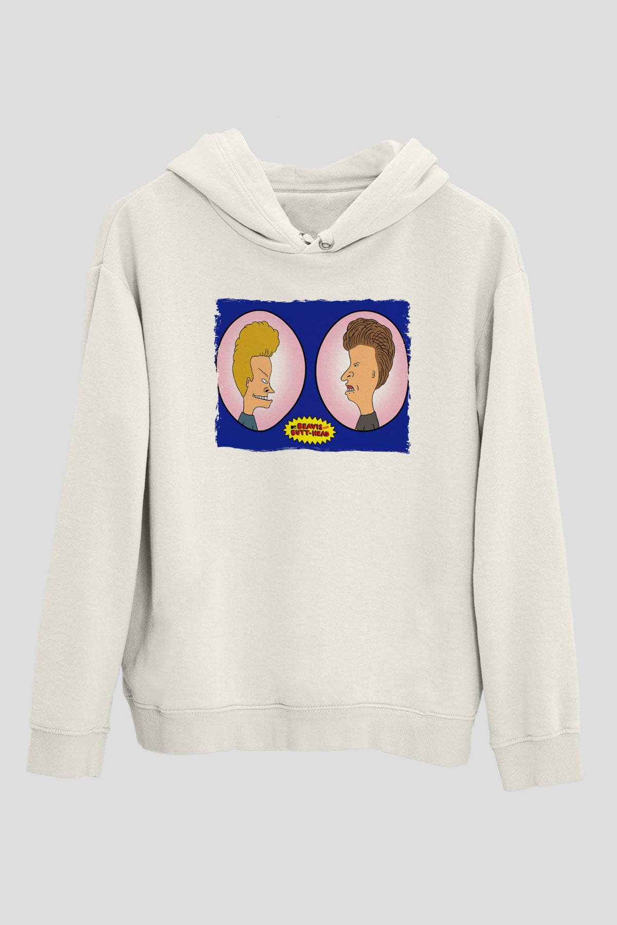 Beavis and Butt-head Beyaz Unisex Hoodie