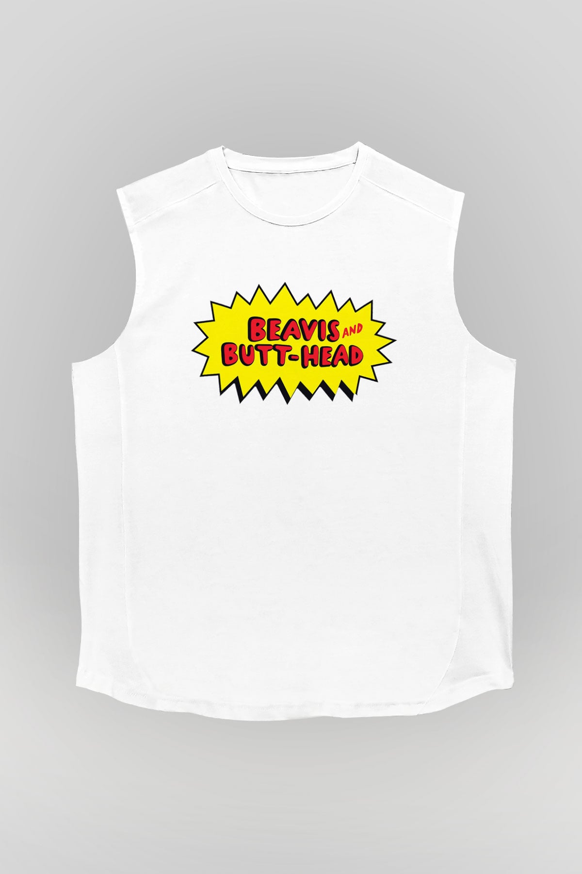 Beavis and Butt-head Beyaz Unisex Kolsuz Tişört