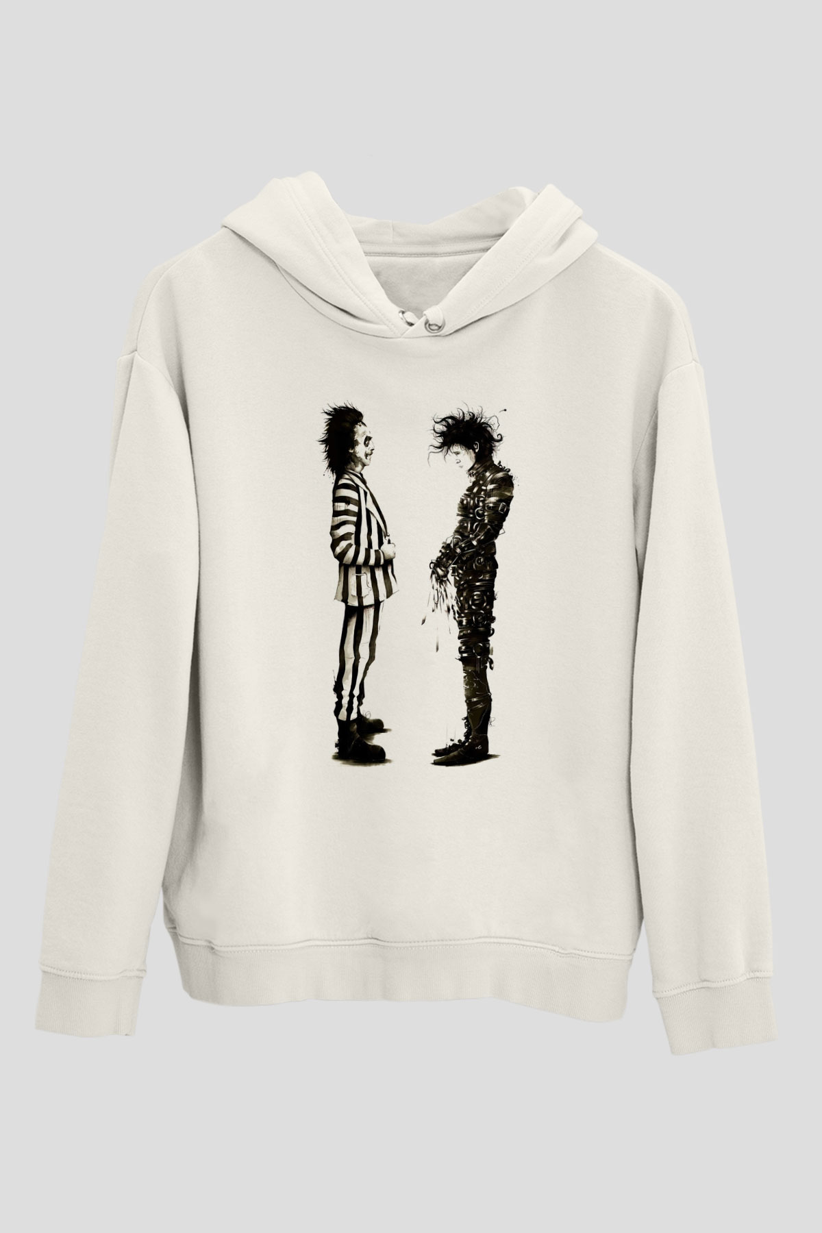 Beetlejuice Beterböcek Beyaz Unisex Kapşonlu Sweatshirt