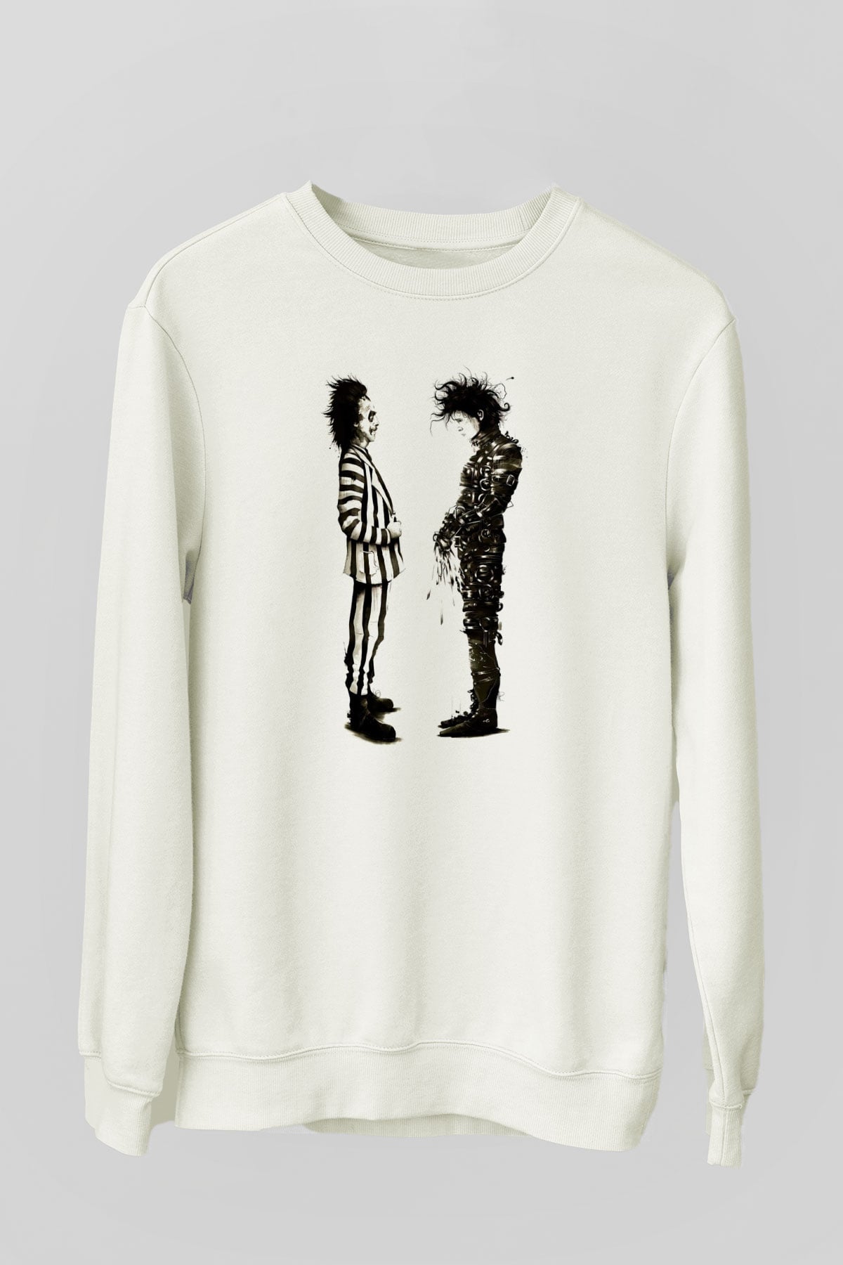 Beetlejuice Beterböcek Beyaz Unisex Sweatshirt