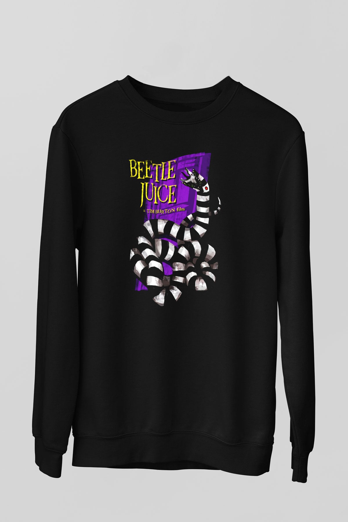 Beetlejuice Beterböcek Siyah Unisex Sweatshirt