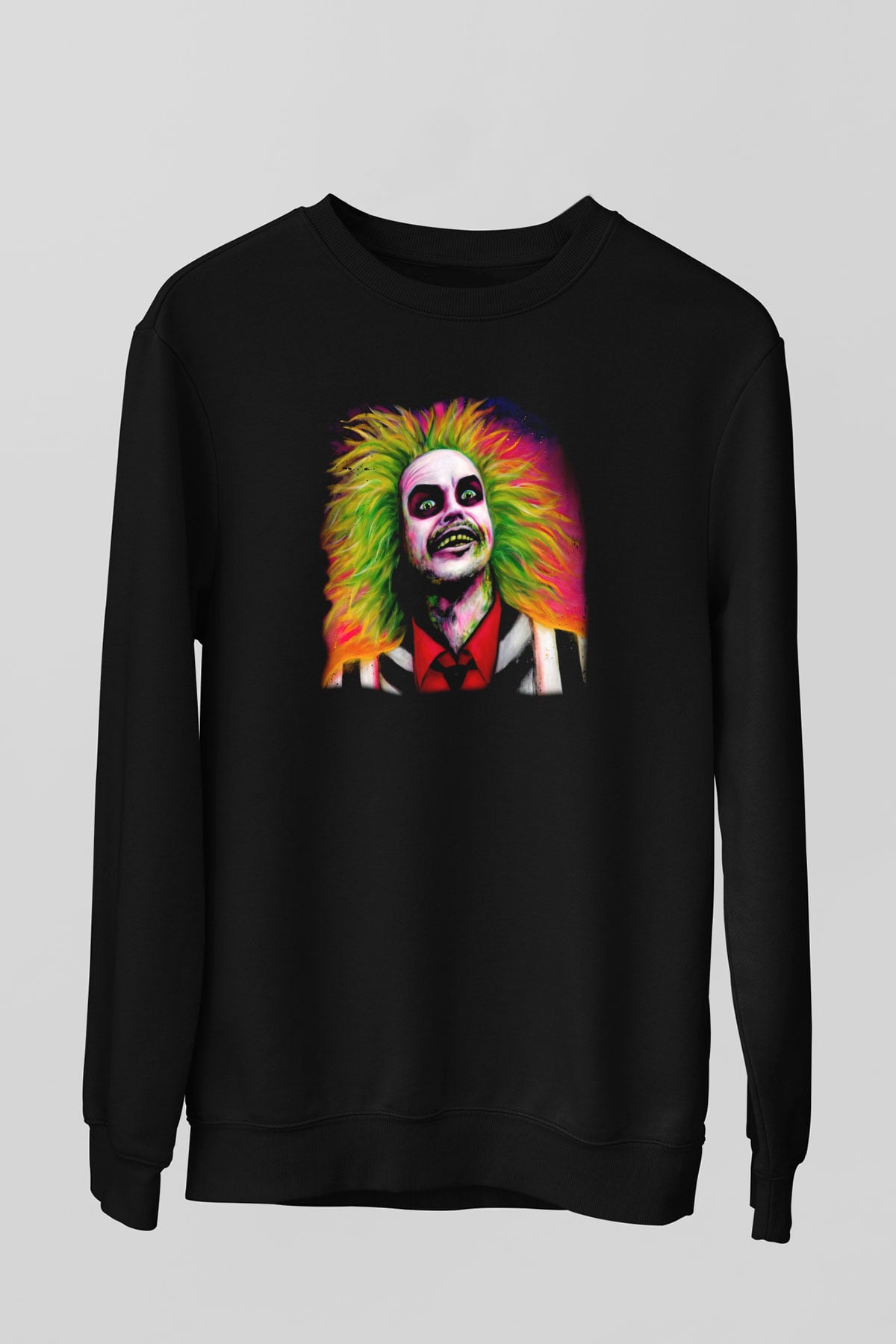 Beetlejuice Beterböcek Siyah Unisex Sweatshirt