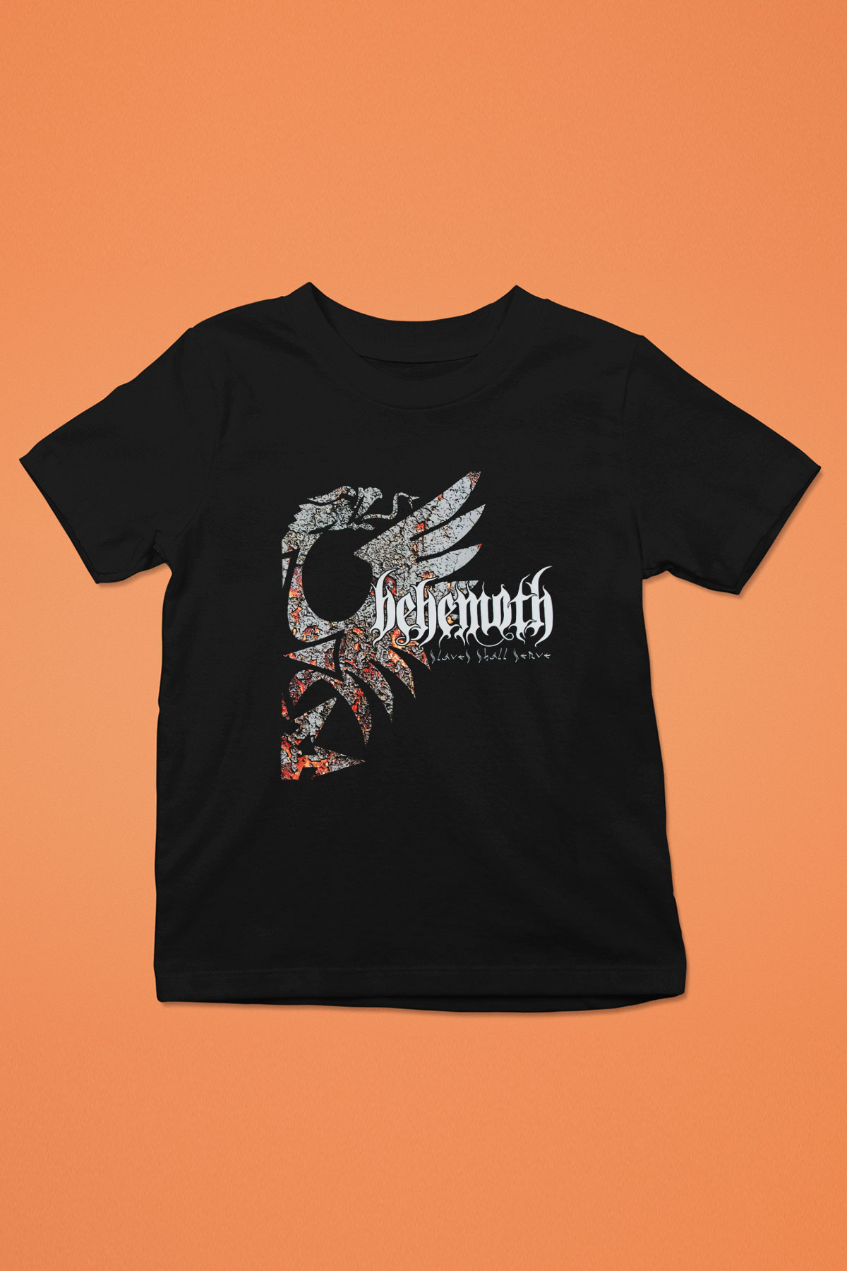 Behemoth Baskılı Siyah Unisex Çocuk Tişört