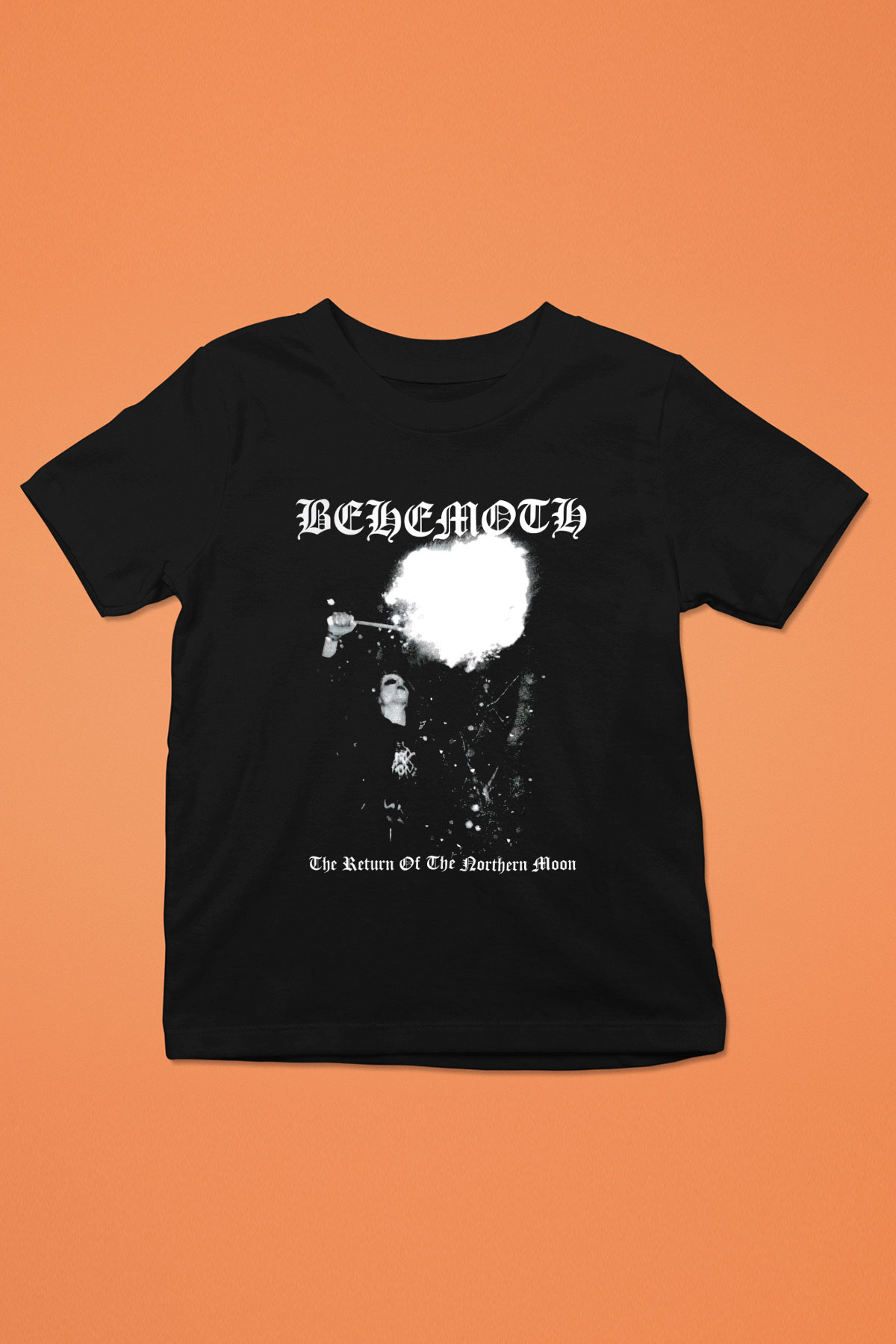 Behemoth Baskılı Siyah Unisex Çocuk Tişört