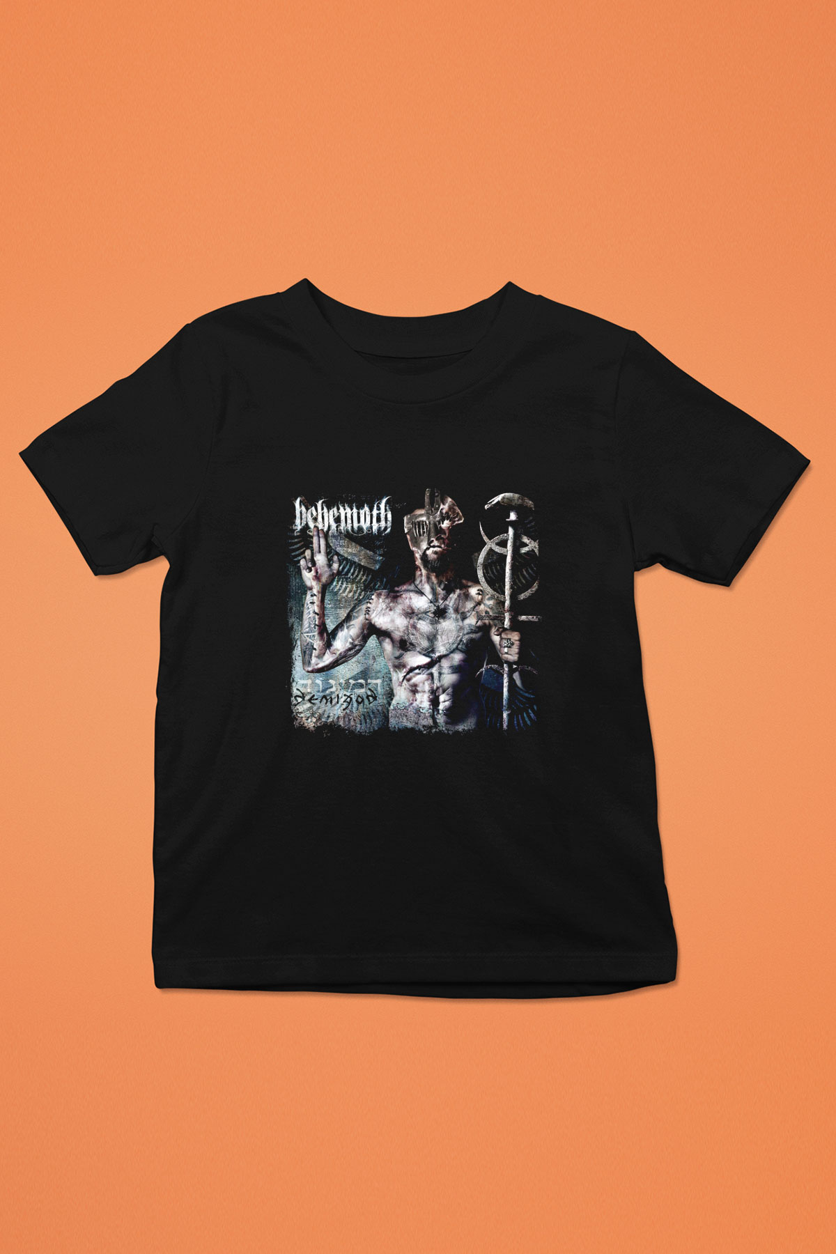 Behemoth Baskılı Unisex Siyah Çocuk Tişört