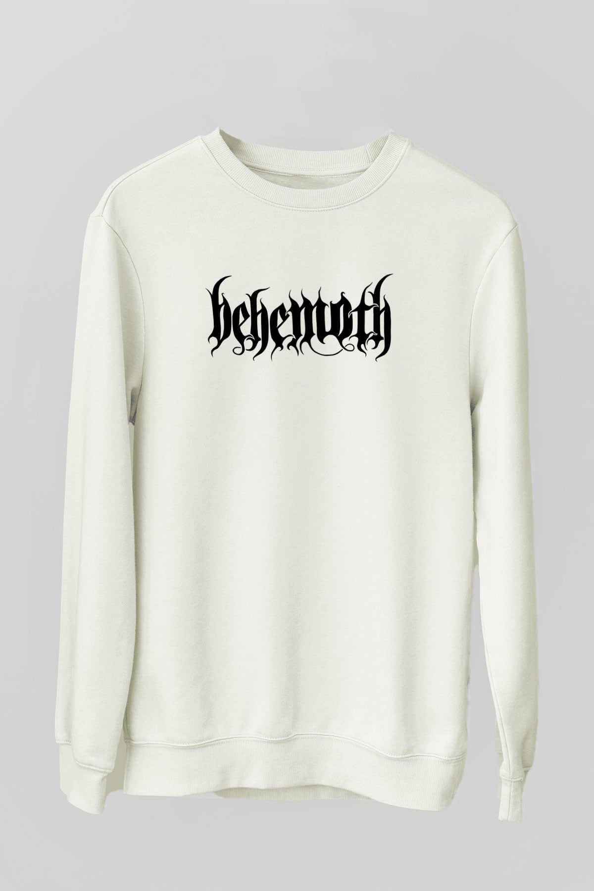 Behemoth Beyaz Unisex Sweatshirt