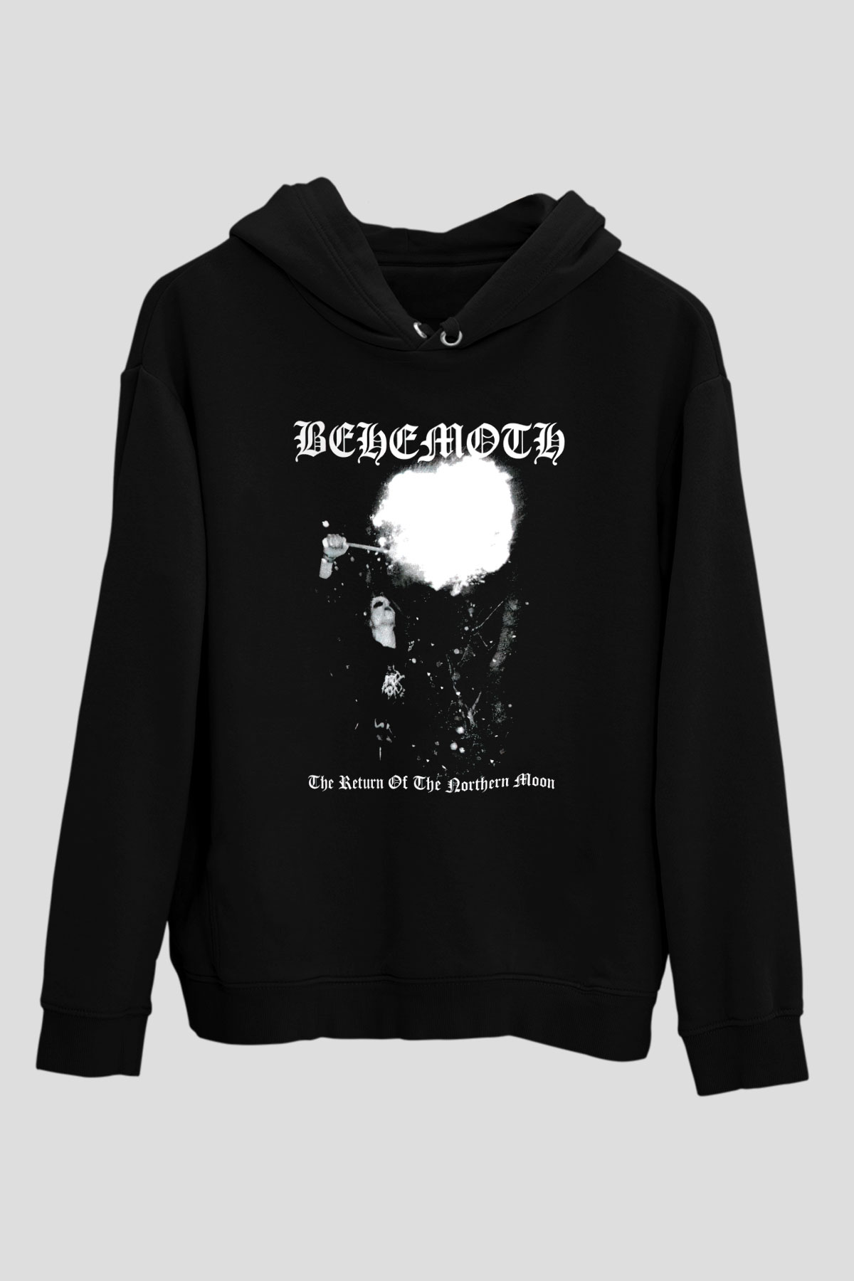 Behemoth Siyah Unisex Kapüşonlu Sweatshirt