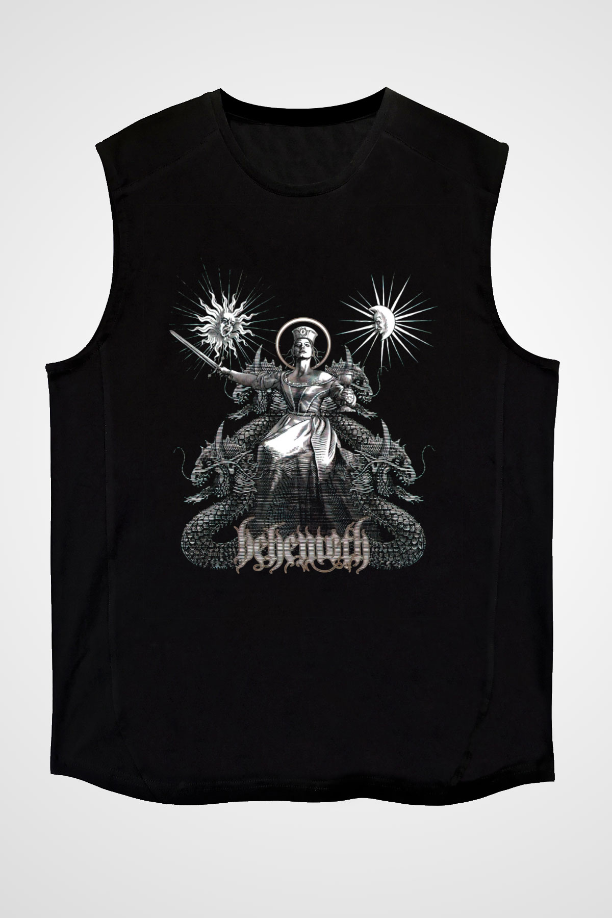 Behemoth Siyah Unisex Kolsuz Tişört