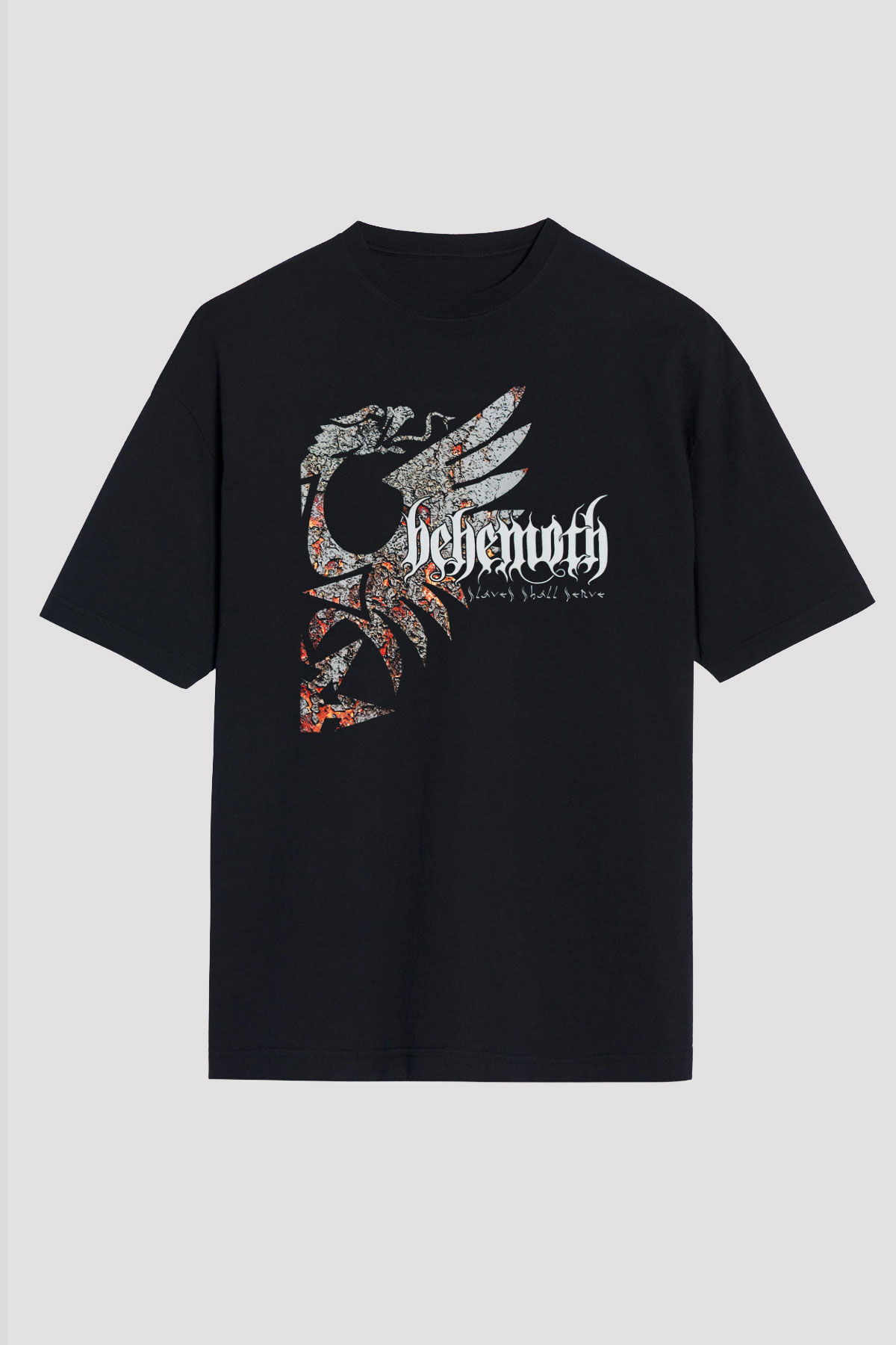 Behemoth Siyah Unisex Oversize Tişört T-Shirt