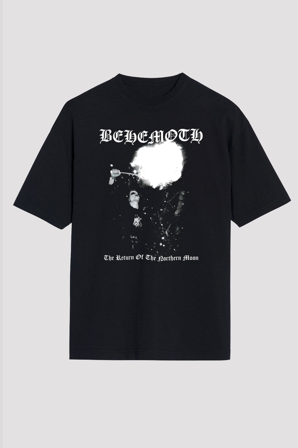 Behemoth Siyah Unisex Oversize Tişört T-Shirt