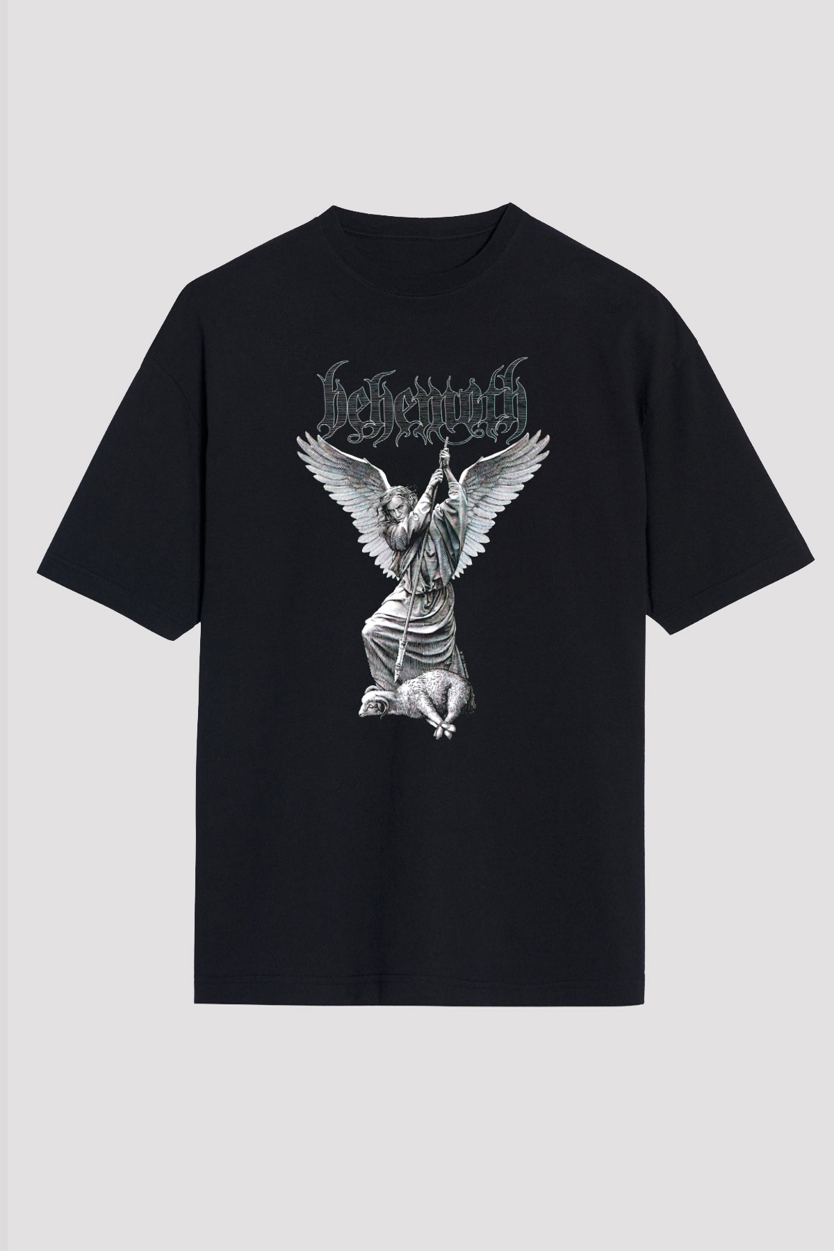 Behemoth Siyah Unisex Oversize Tişört T-Shirt