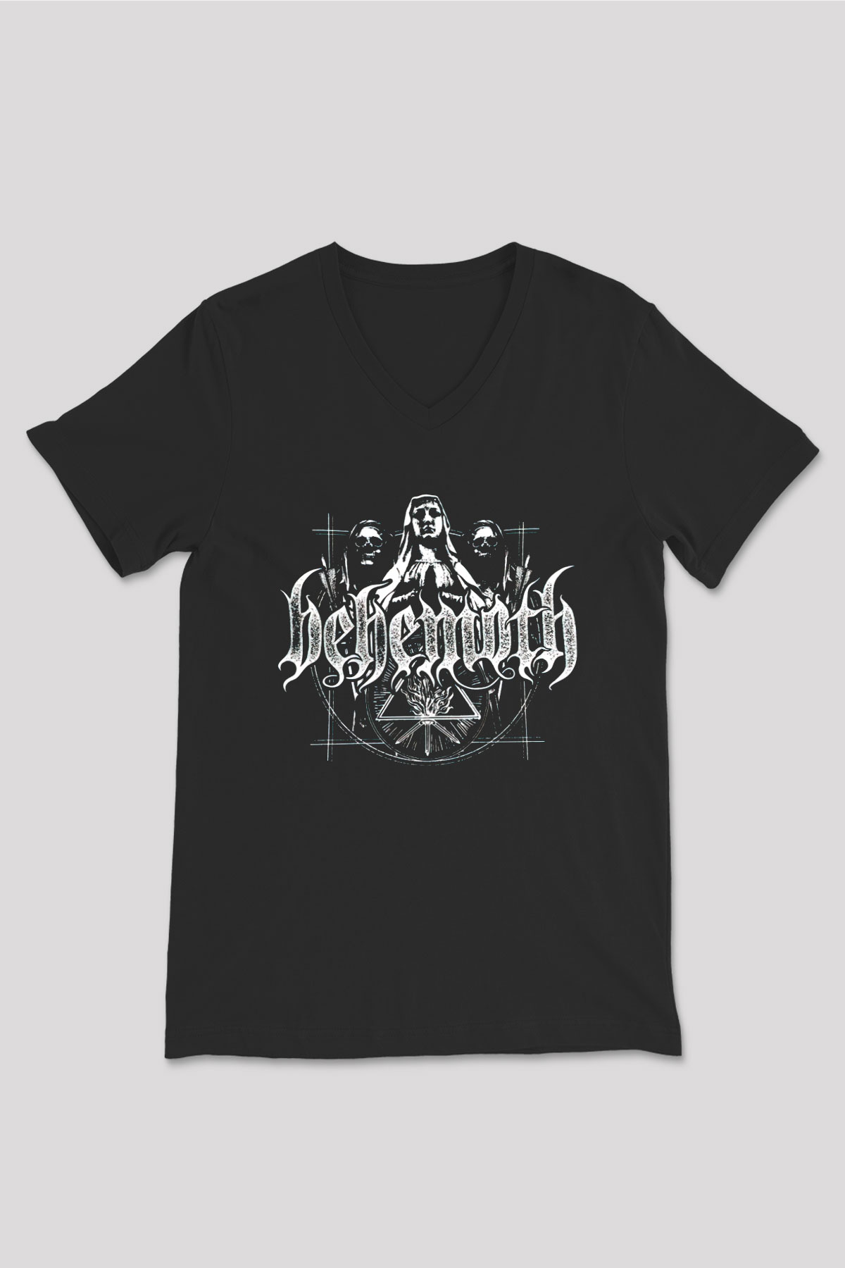 Behemoth Siyah Unisex V Yaka Tişört
