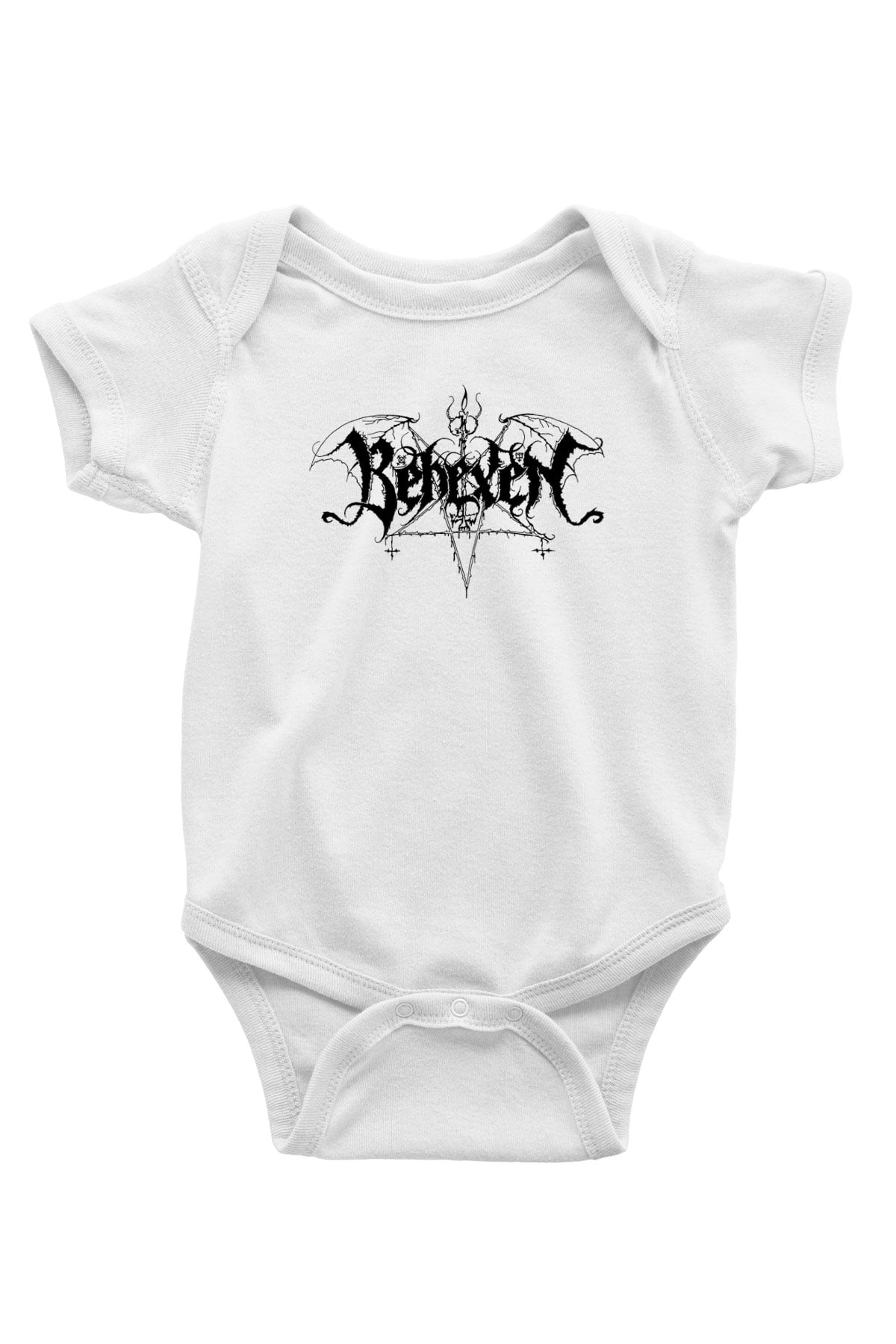 Behexen Baskılı Beyaz Unisex Bebek Body - Zıbın
