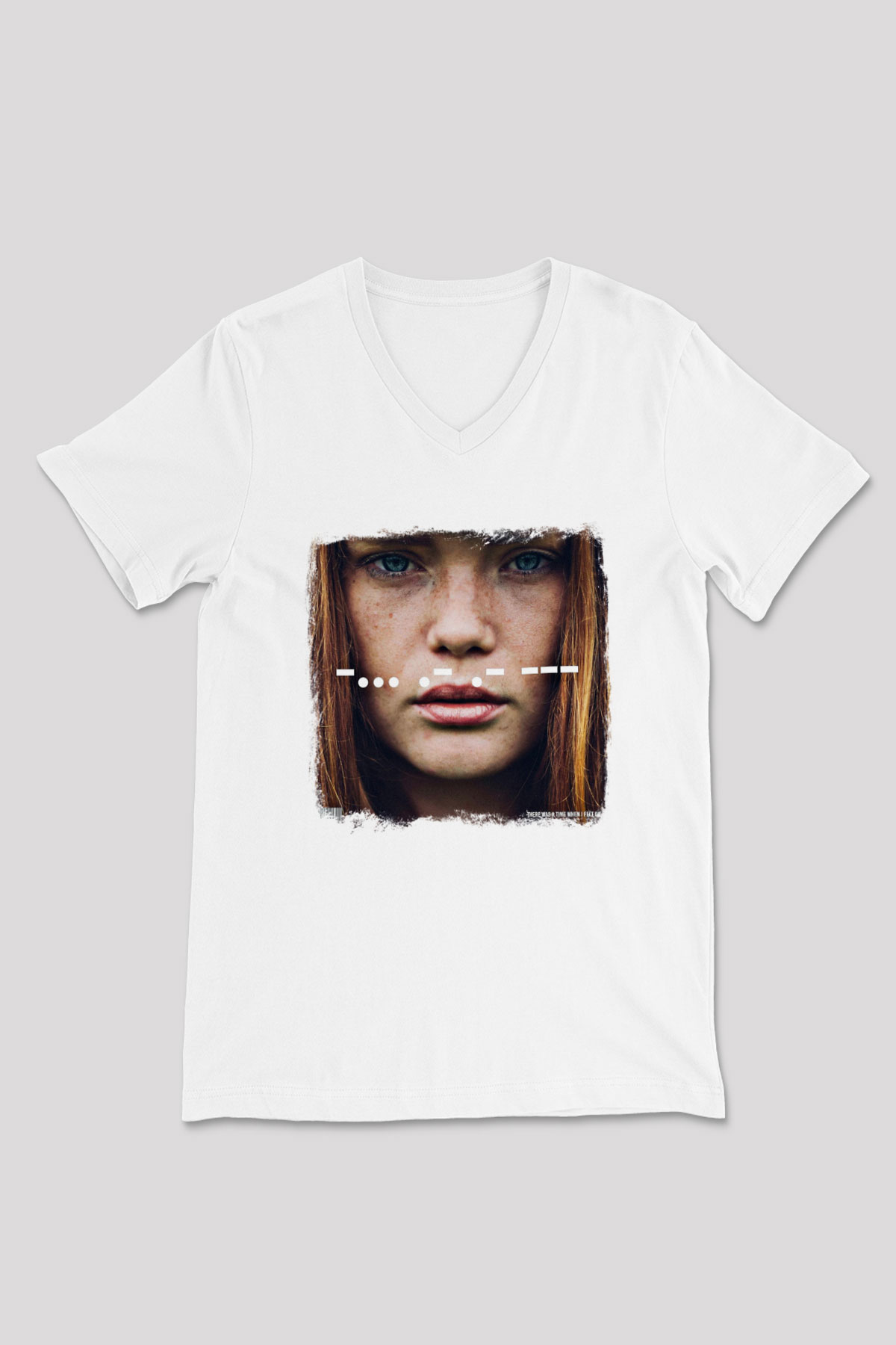 Being as an Ocean Baskılı Unisex Beyaz V Yaka Tişört