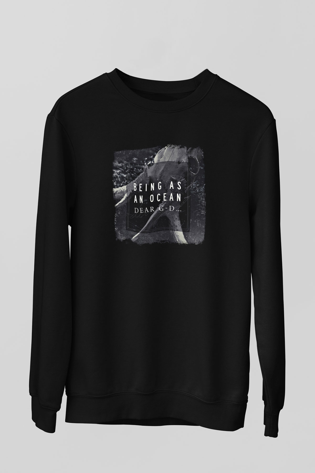 Being as an Ocean Baskılı Unisex Siyah Sweatshirt