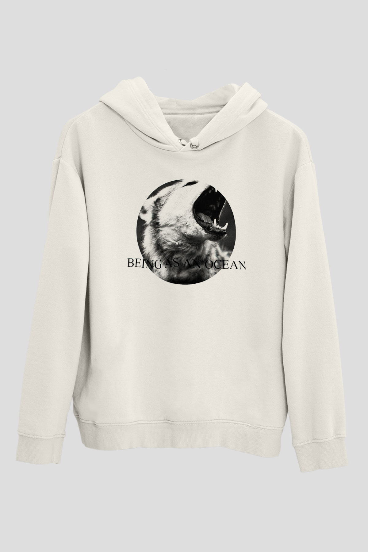 Being as an Ocean Beyaz Unisex Kapüşonlu Sweatshirt