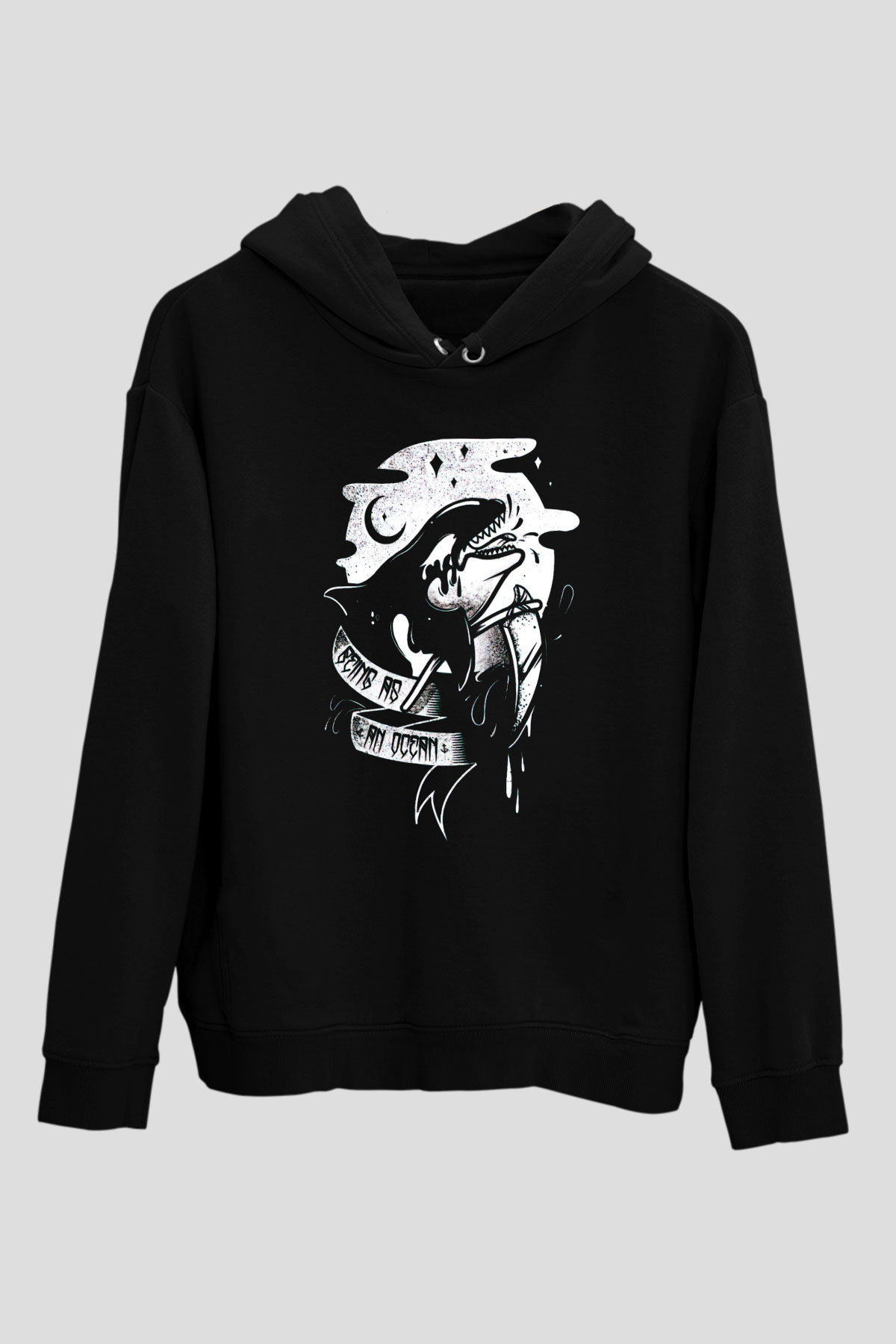 Being as an Ocean Siyah Unisex Kapüşonlu Sweatshirt