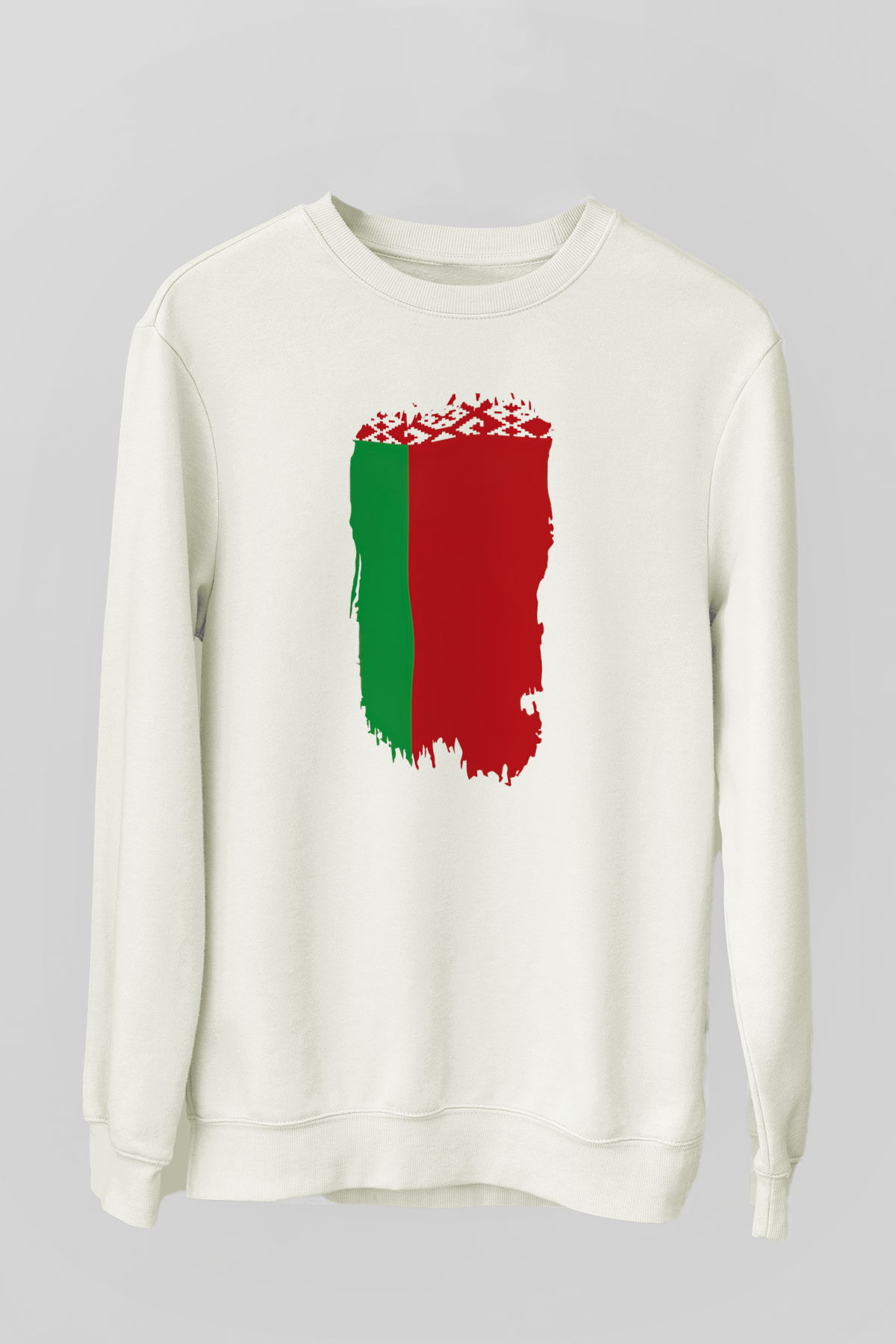 Belarus Beyaz Unisex Sweatshirt