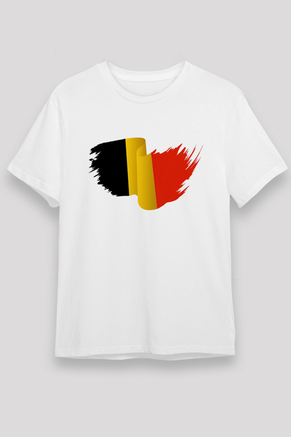 Belçika Beyaz Unisex Tişört T-Shirt - TişörtFabrikası