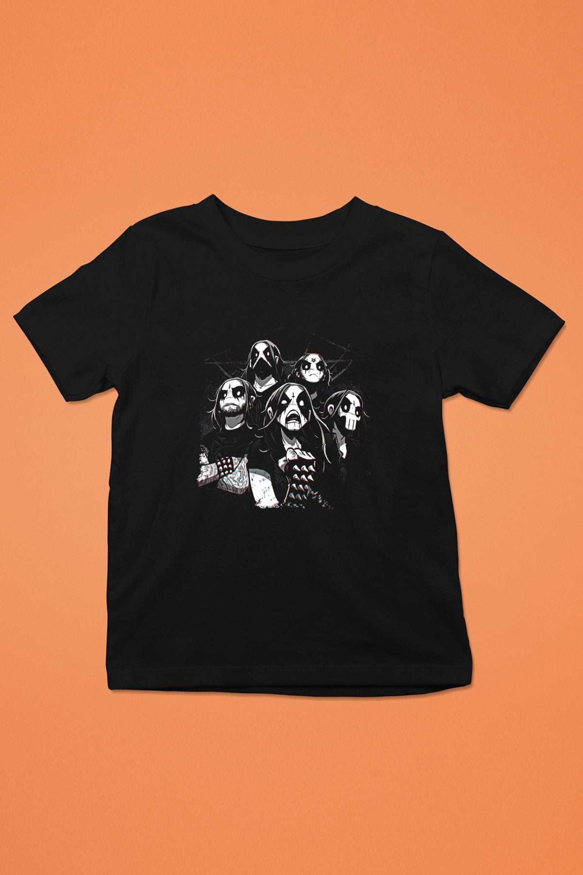 Belzebubs Baskılı Unisex Siyah Çocuk Tişört - Tshirt