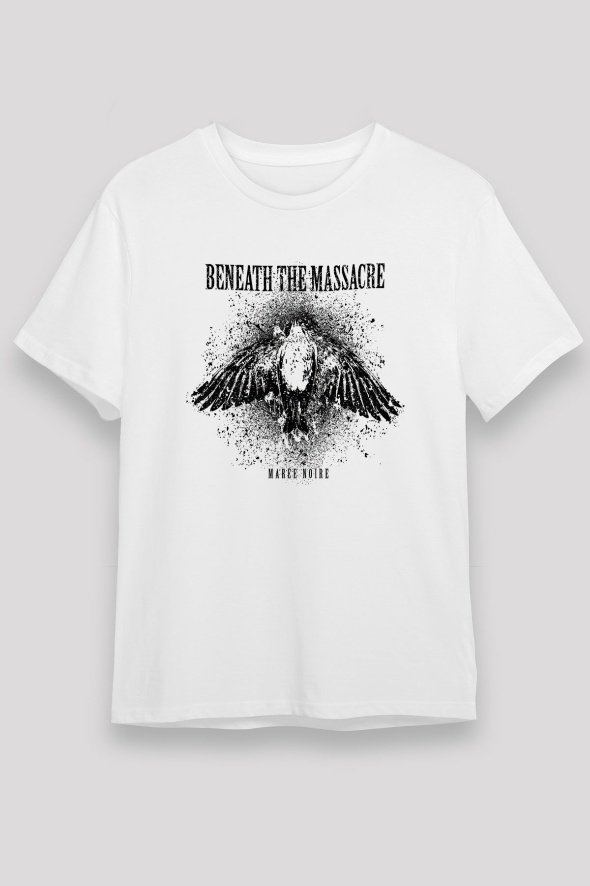 Beneath the Massacre Baskılı Unisex Beyaz Tişört