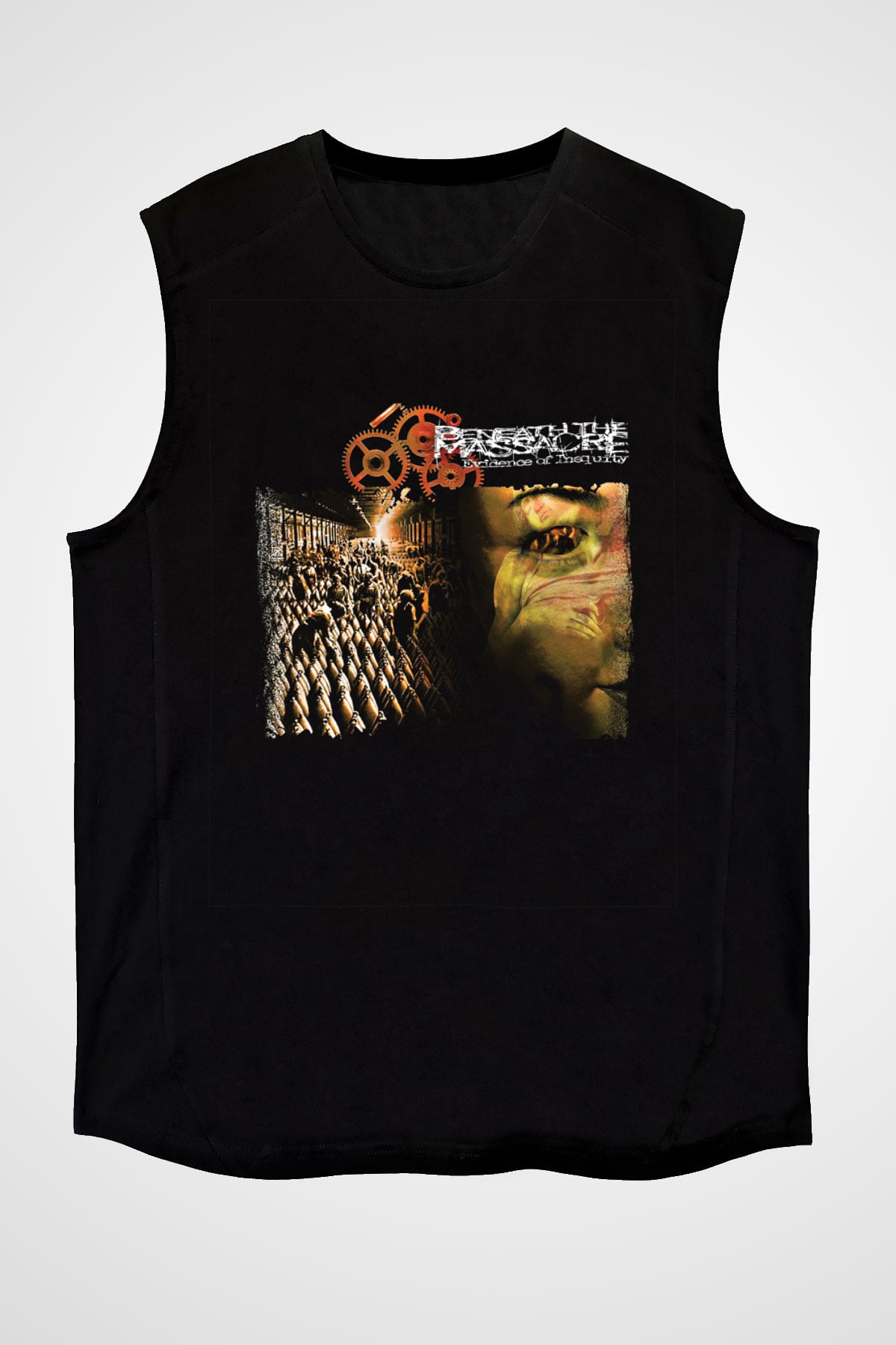 Beneath the Massacre Baskılı Unisex Siyah Kolsuz Tişört