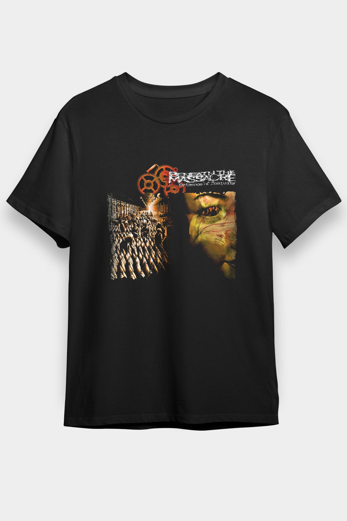 Beneath the Massacre Baskılı Unisex Siyah Tişört