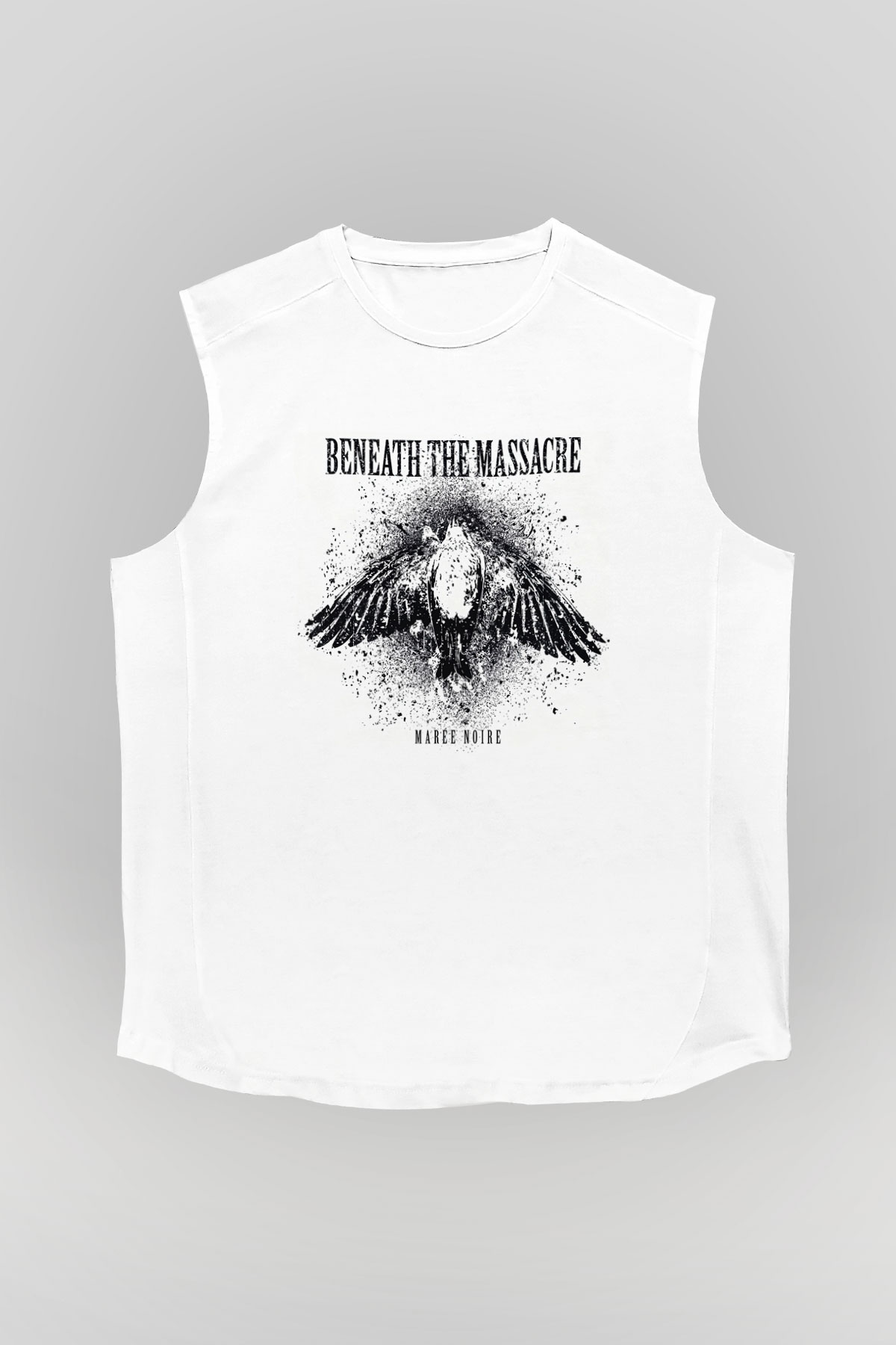 Beneath the Massacre Beyaz Unisex Kolsuz Tişört
