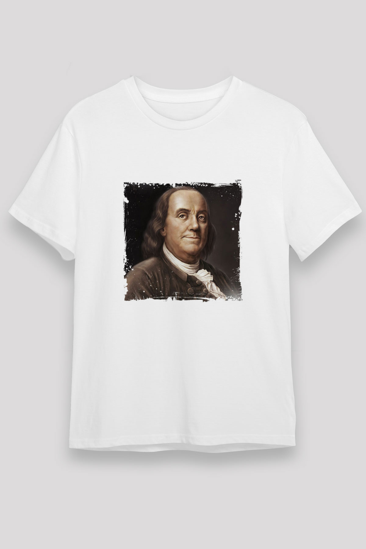 Benjamin Franklin Unisex White Graphic Tee - STREETWEAR