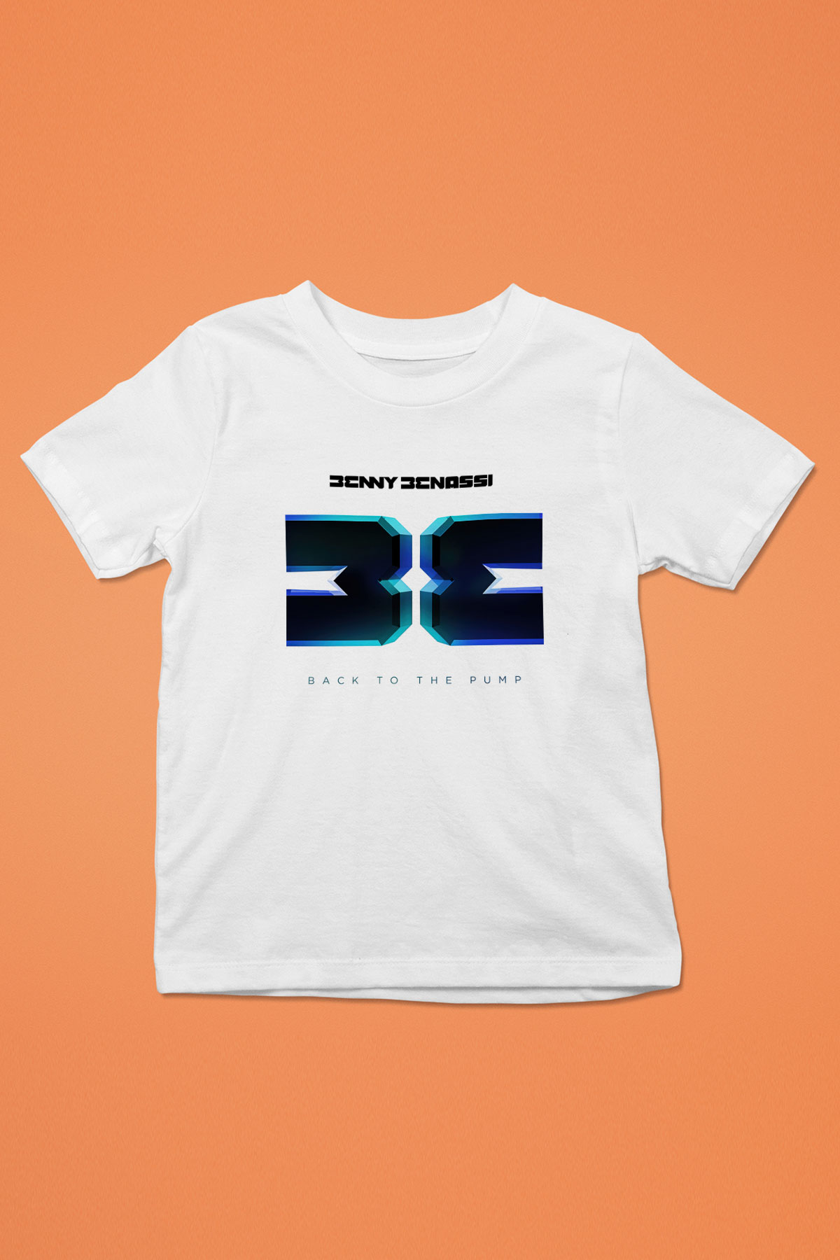 Benny Benassi Baskılı Beyaz Unisex Çocuk Tişört