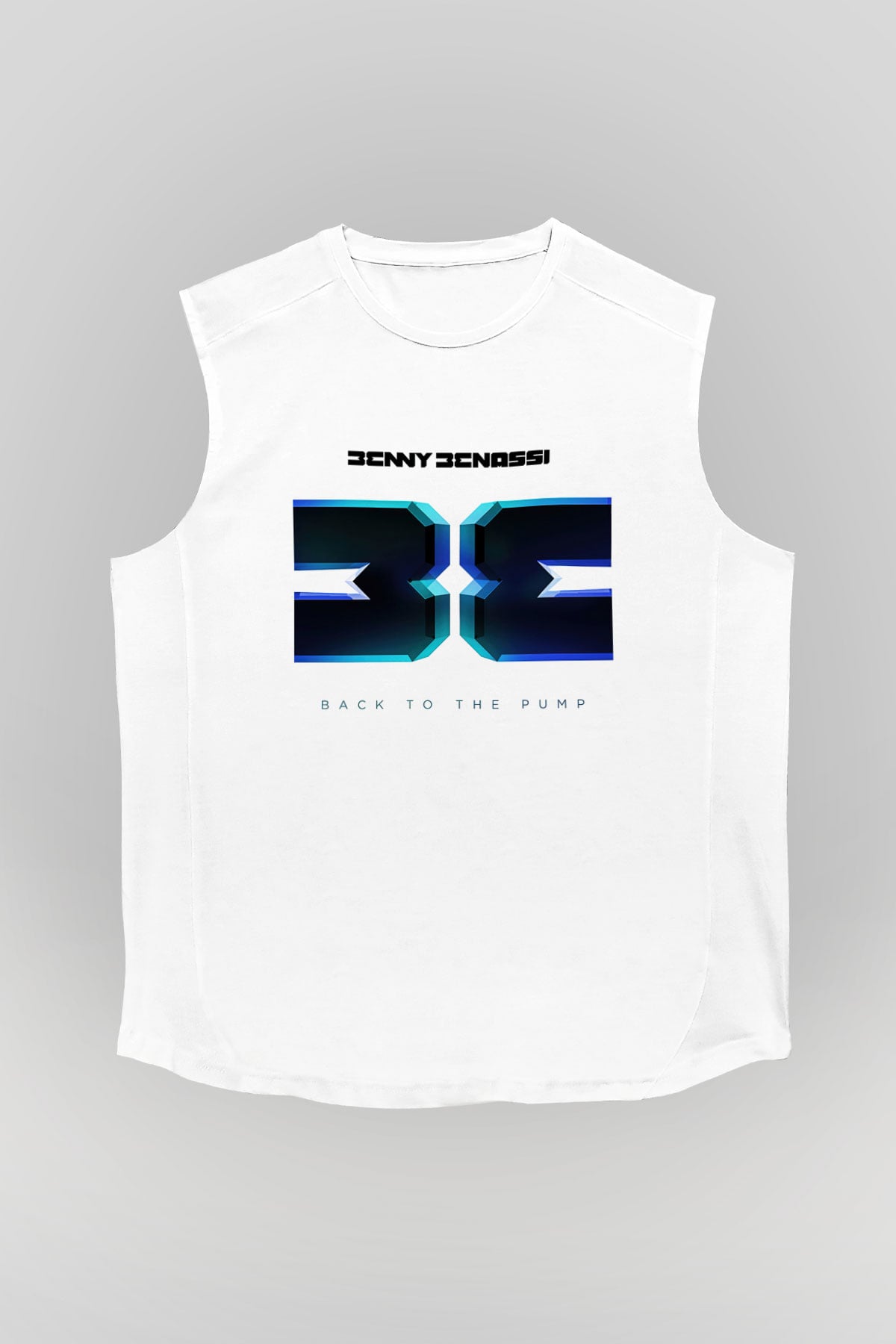 Benny Benassi Beyaz Unisex Kolsuz Tişört