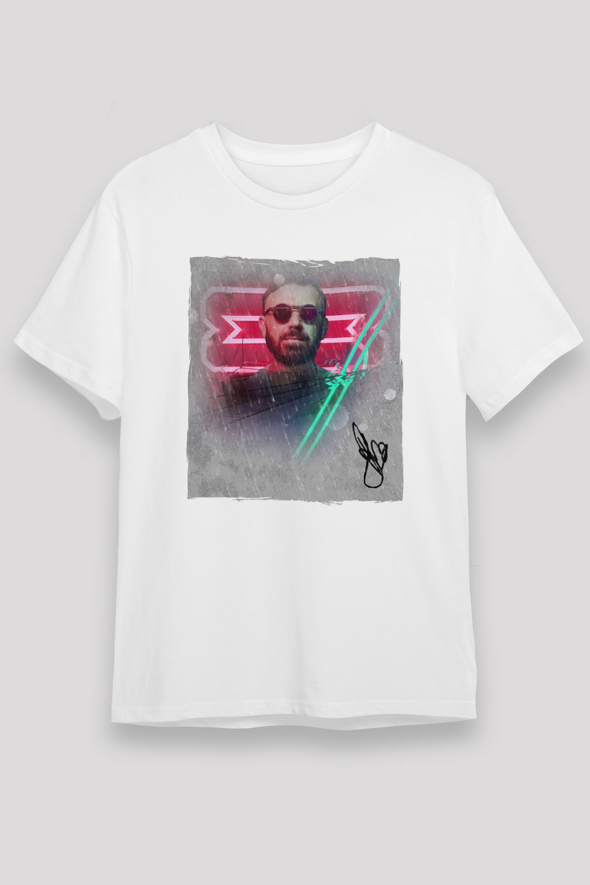 Benny Benassi Beyaz Unisex Tişört T-Shirt - TişörtFabrikası
