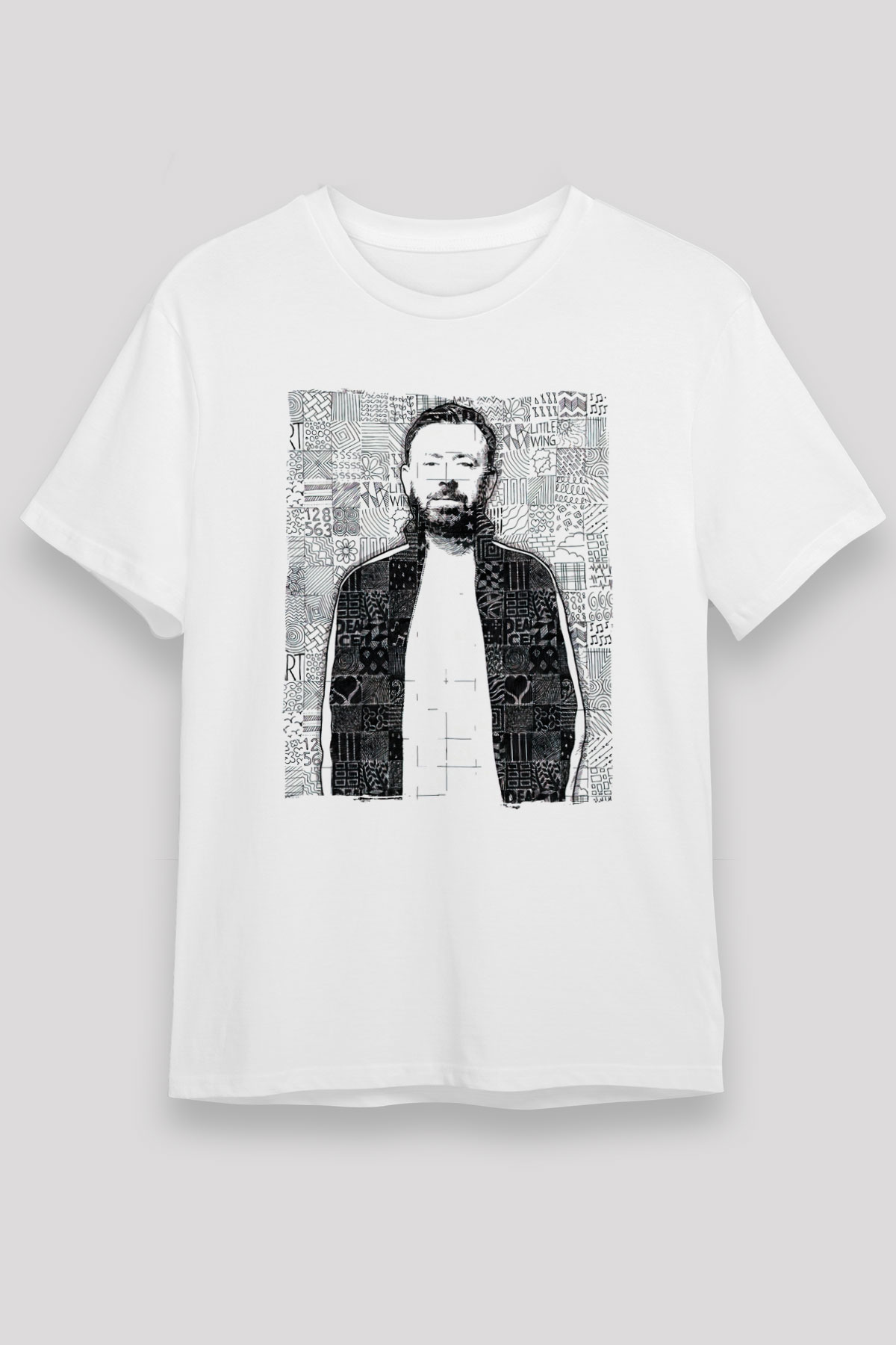 Benny Benassi Beyaz Unisex Tişört T-Shirt - TişörtFabrikası