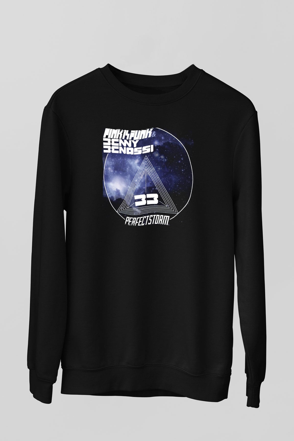 Benny Benassi Siyah Unisex Sweatshirt
