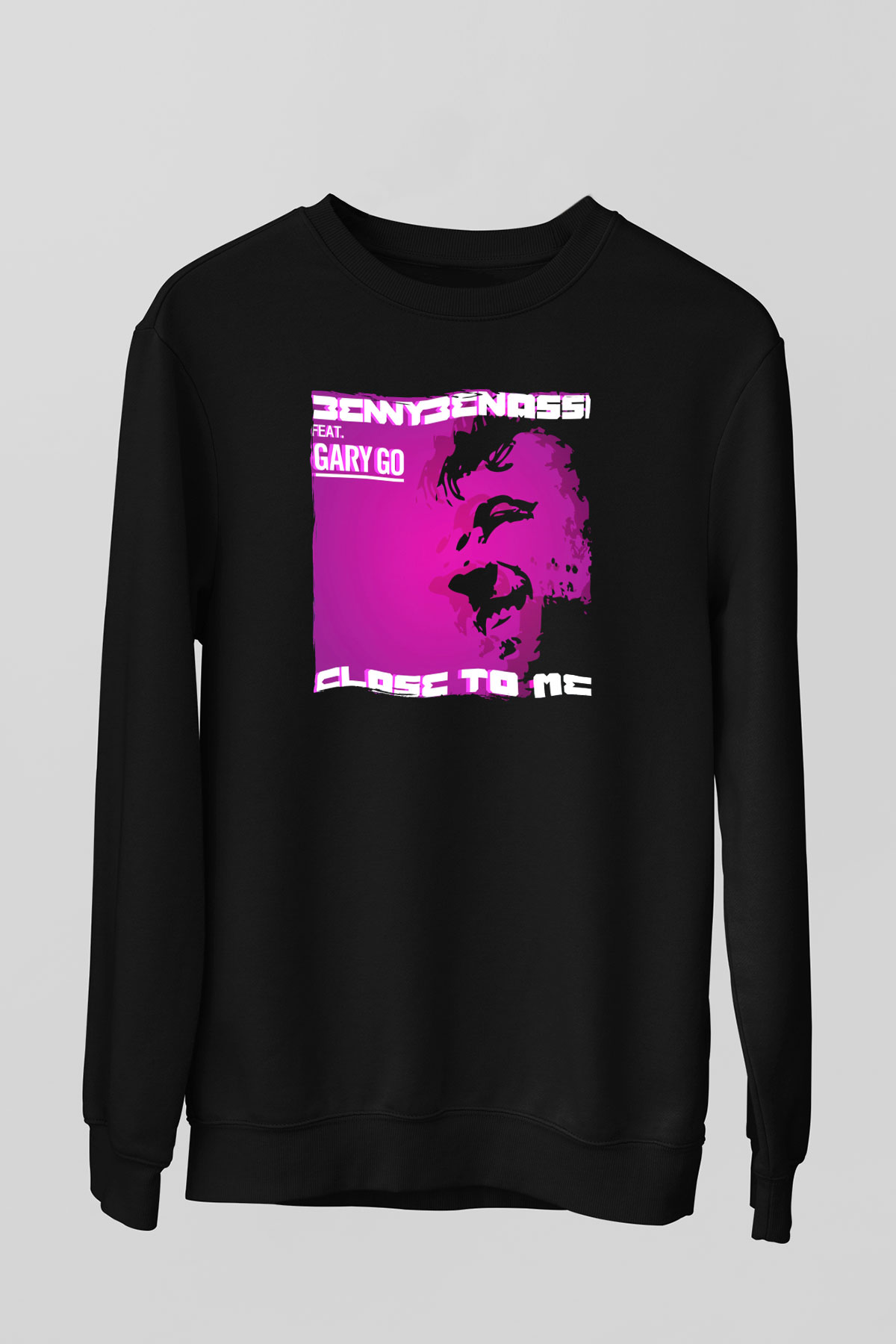 Benny Benassi Siyah Unisex Sweatshirt