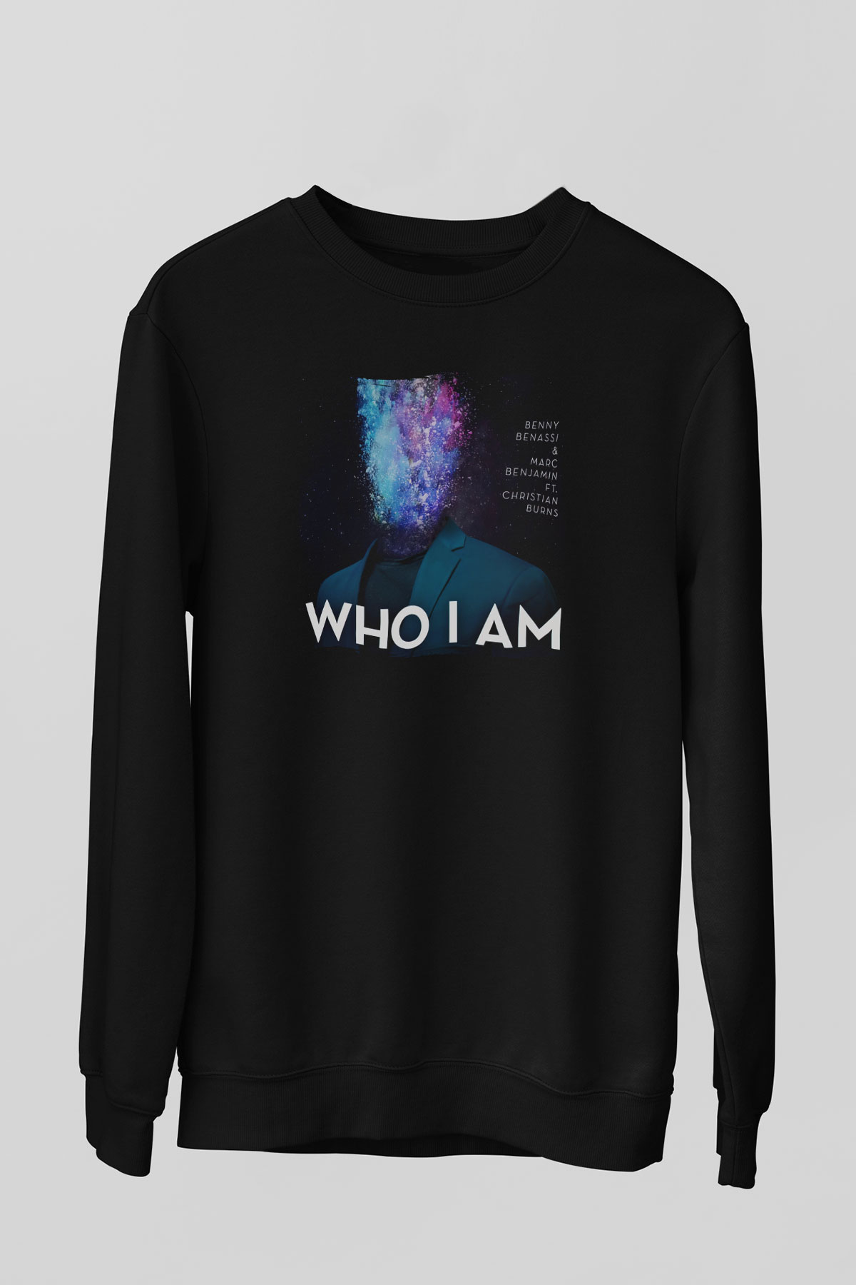 Benny Benassi Siyah Unisex Sweatshirt