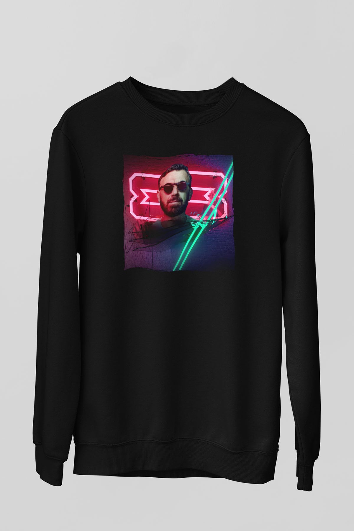 Benny Benassi Siyah Unisex Sweatshirt