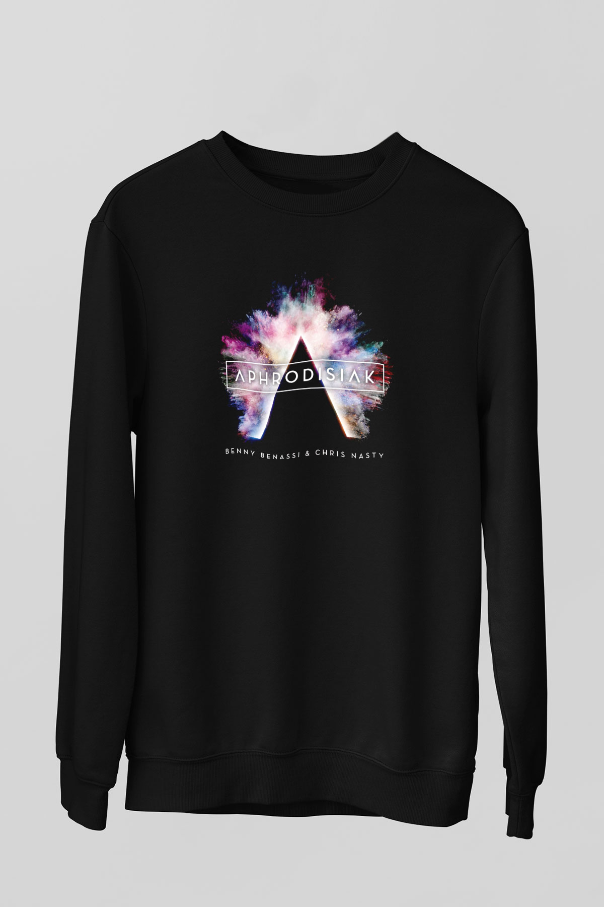 Benny Benassi Siyah Unisex Sweatshirt