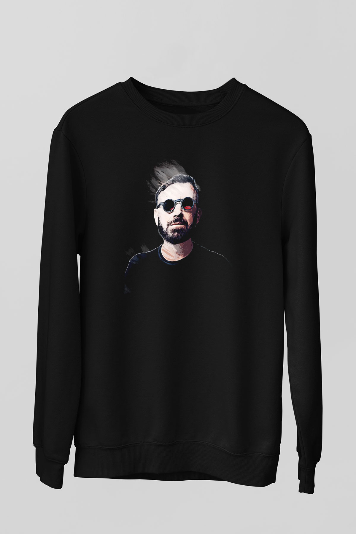 Benny Benassi Siyah Unisex Sweatshirt