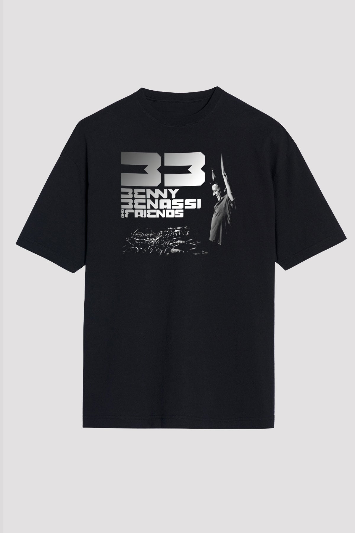 Benny Benassi Siyah Unisex Tişört T-Shirt - TişörtFabrikası