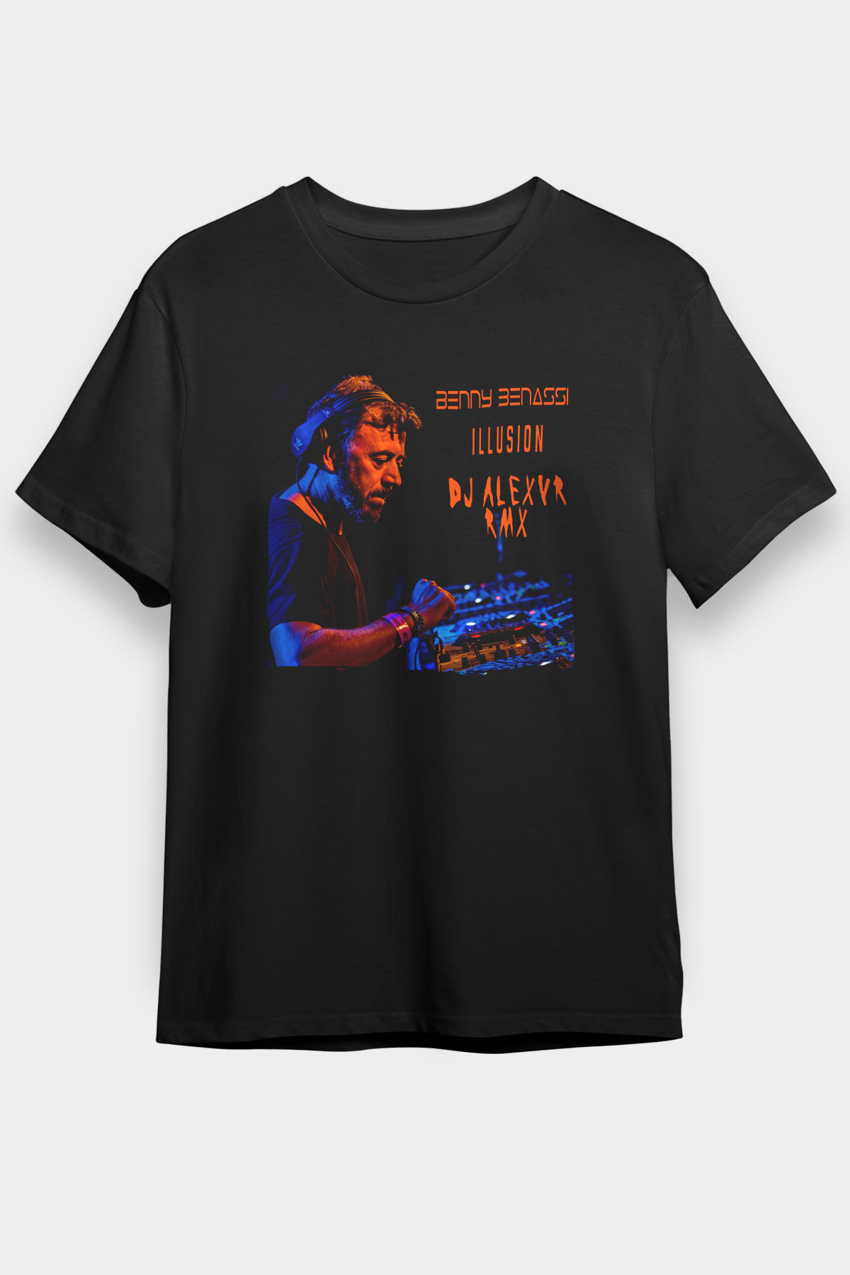 Benny Benassi Siyah Unisex Tişört T-Shirt - TişörtFabrikası